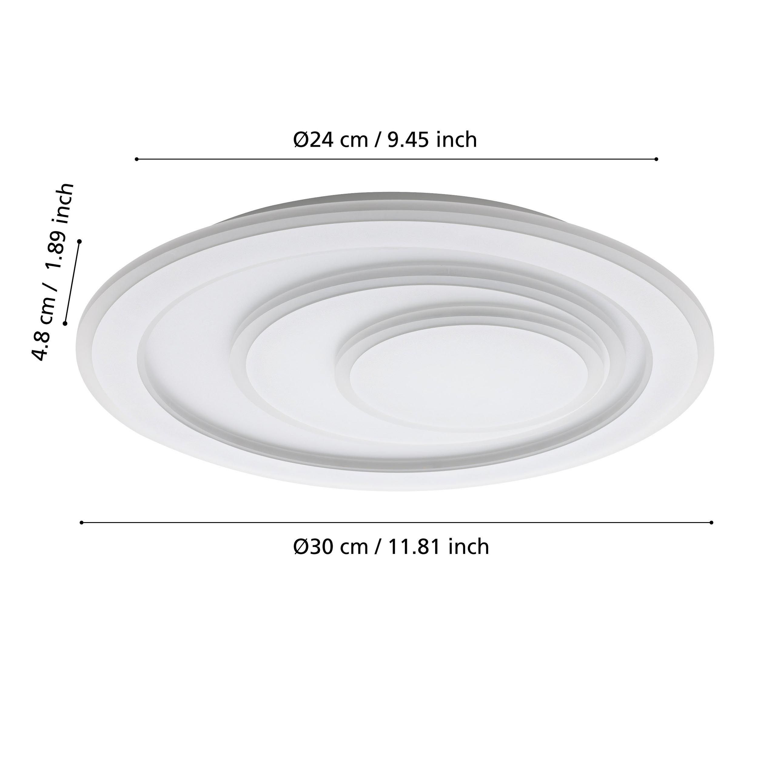 Plafonnier LED PALAGIANO blanc Ø30cm