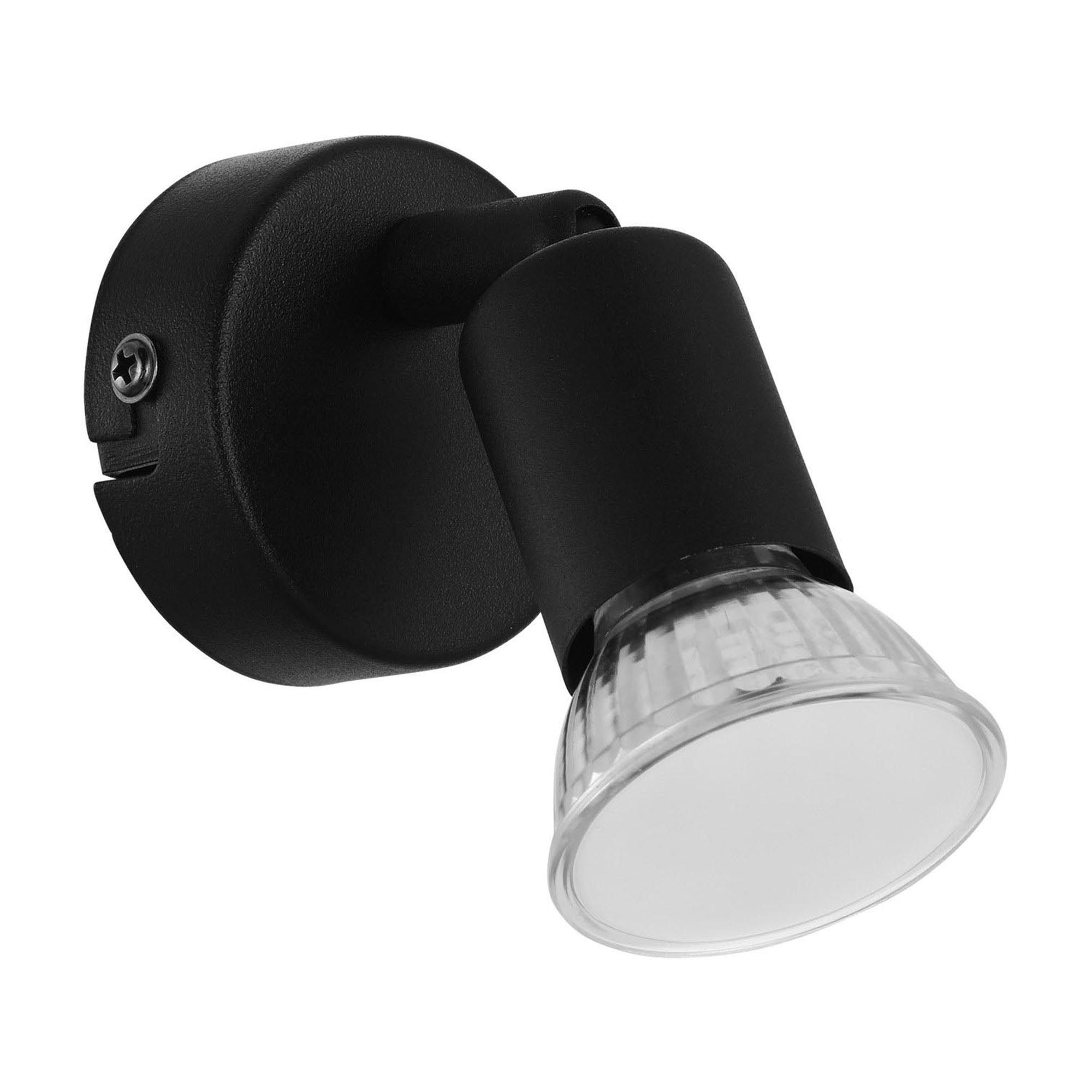 Spot BUZZ-LED noir Ø6cm