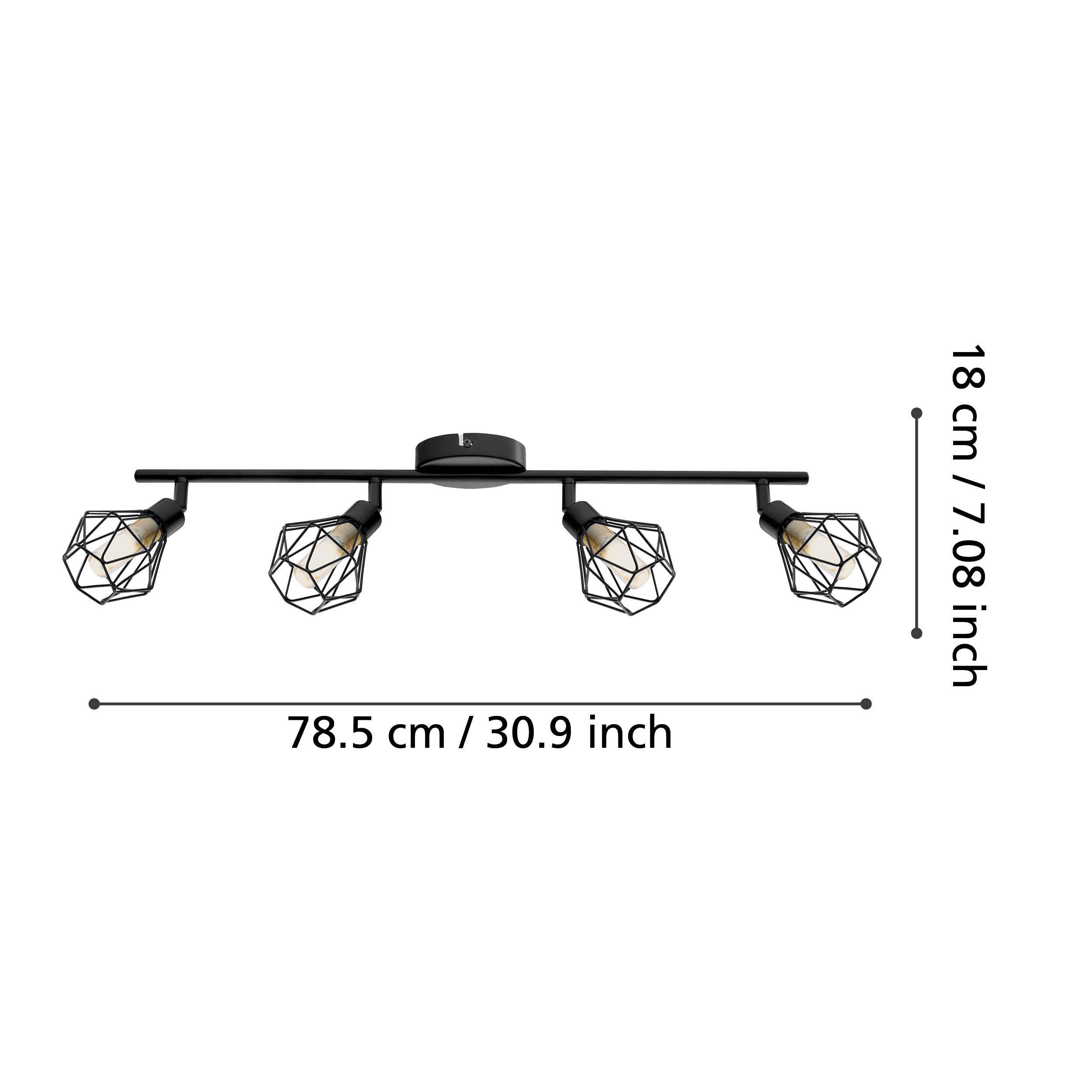 Réglette ZAPATA 1 noir L63,5cm