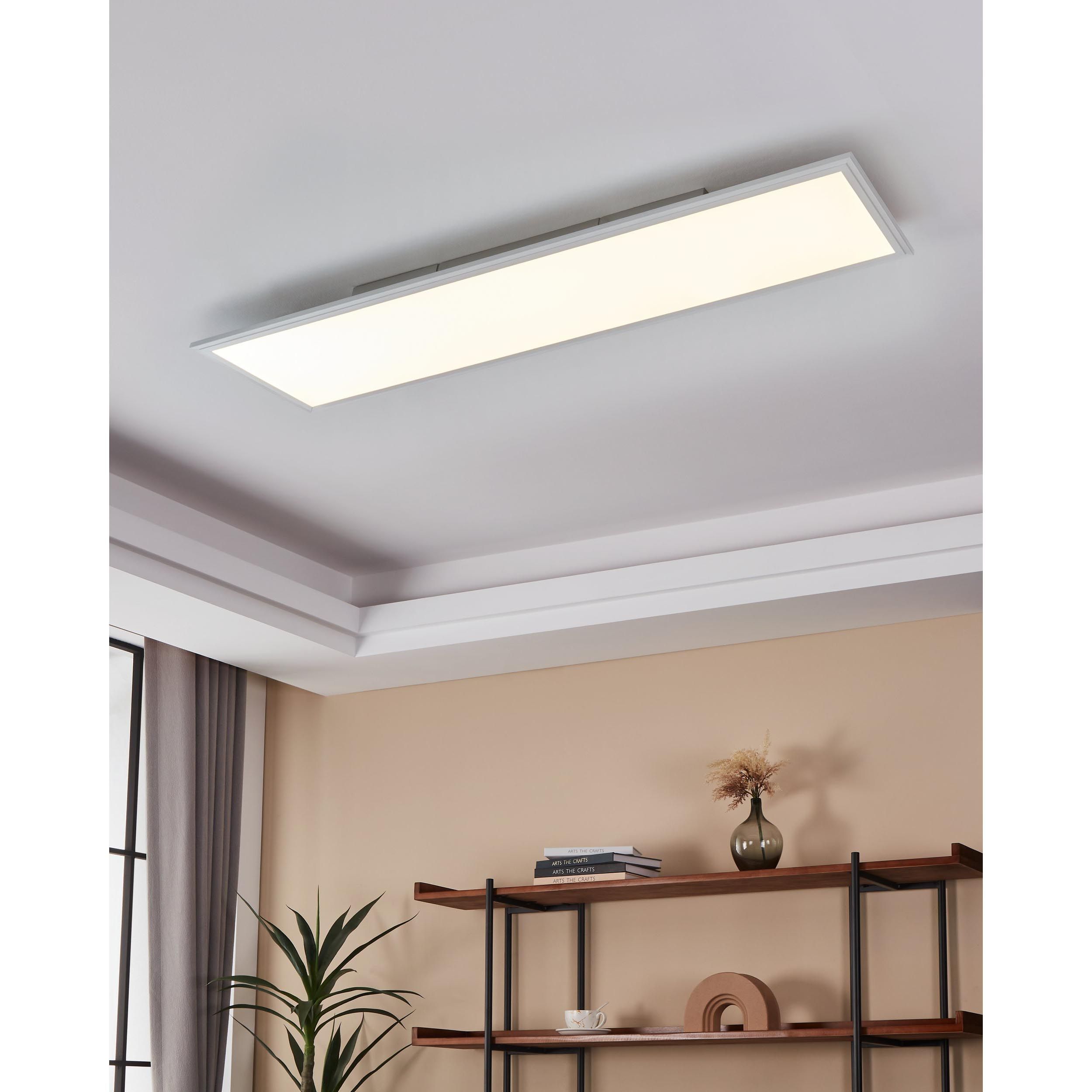Plafonnier LED SALOBRENA 1 blanc L120cm
