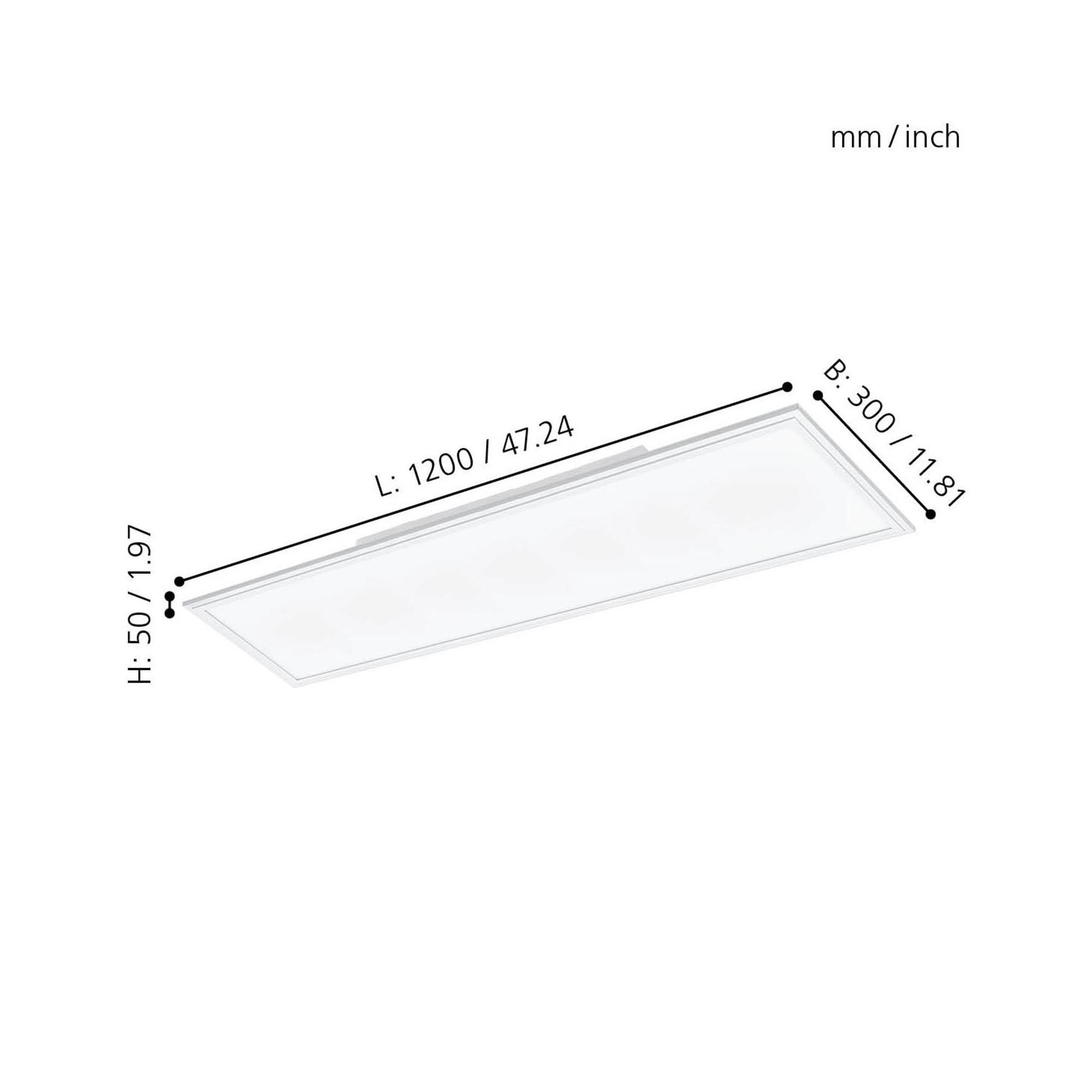 Plafonnier LED SALOBRENA 1 blanc L120cm