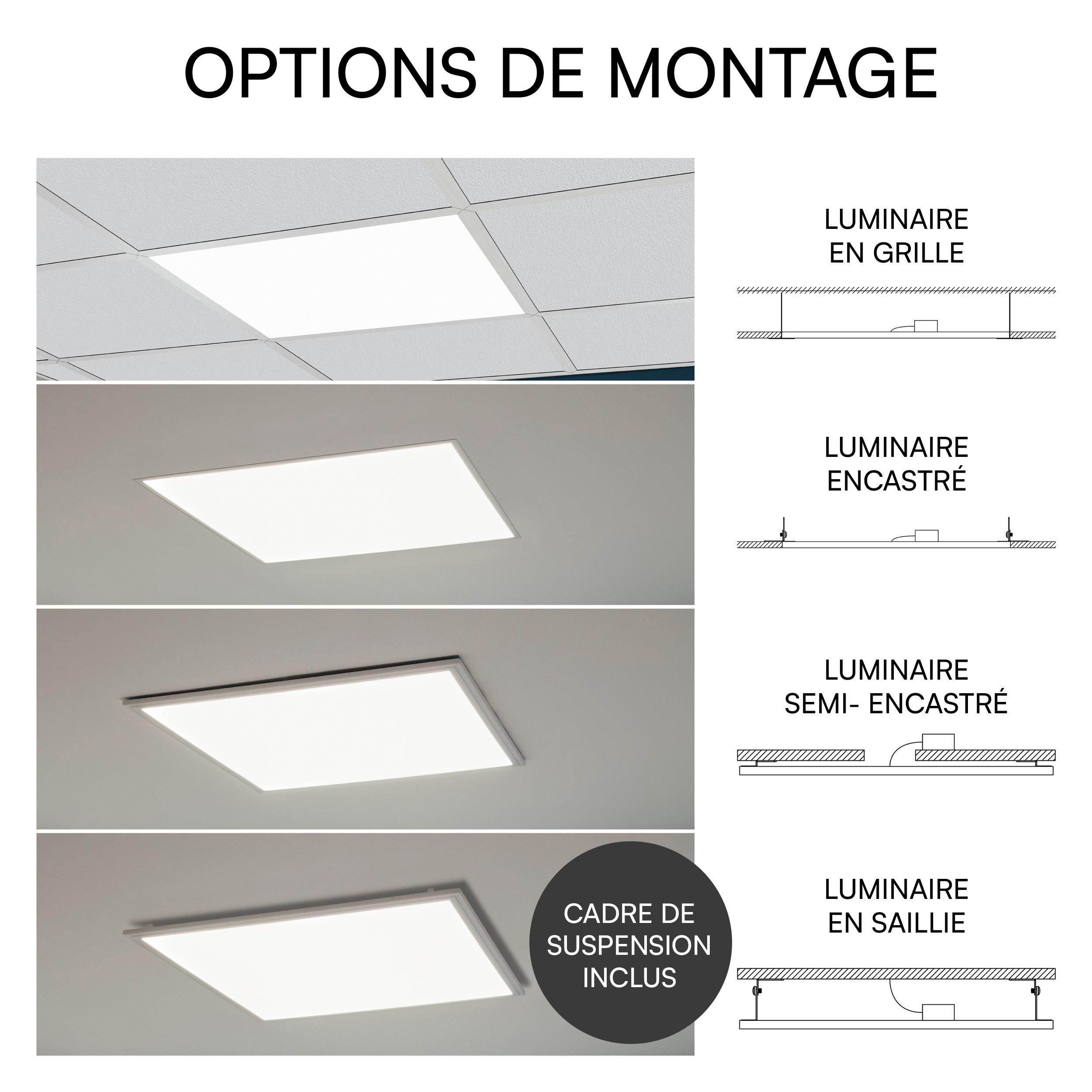 Plafonnier LED SALOBRENA 1 blanc Ø30cm