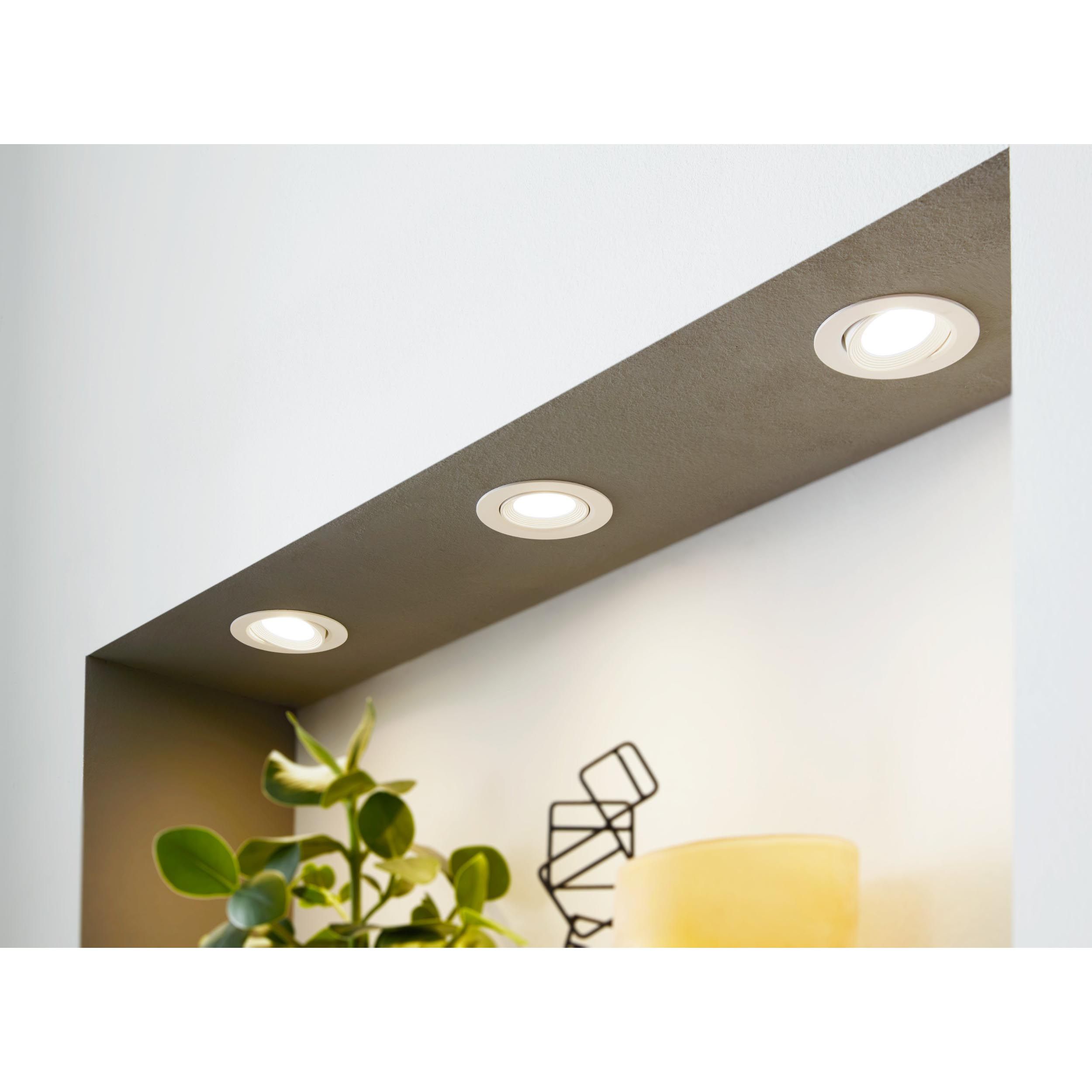 Spot à encastrer LED SARTIANO blanc Ø9cm