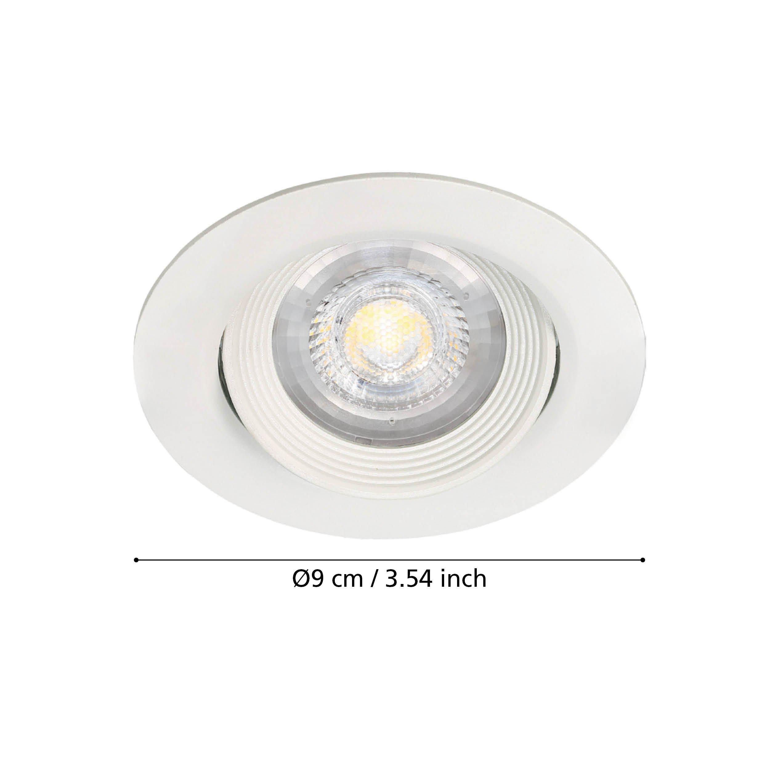 Spot à encastrer LED SARTIANO blanc Ø9cm