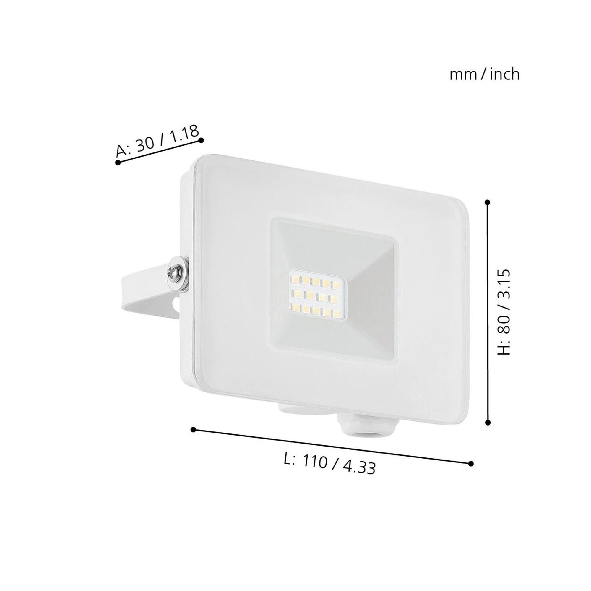 Projecteur extérieur LED FAEDO 3 blanc Ø11cm