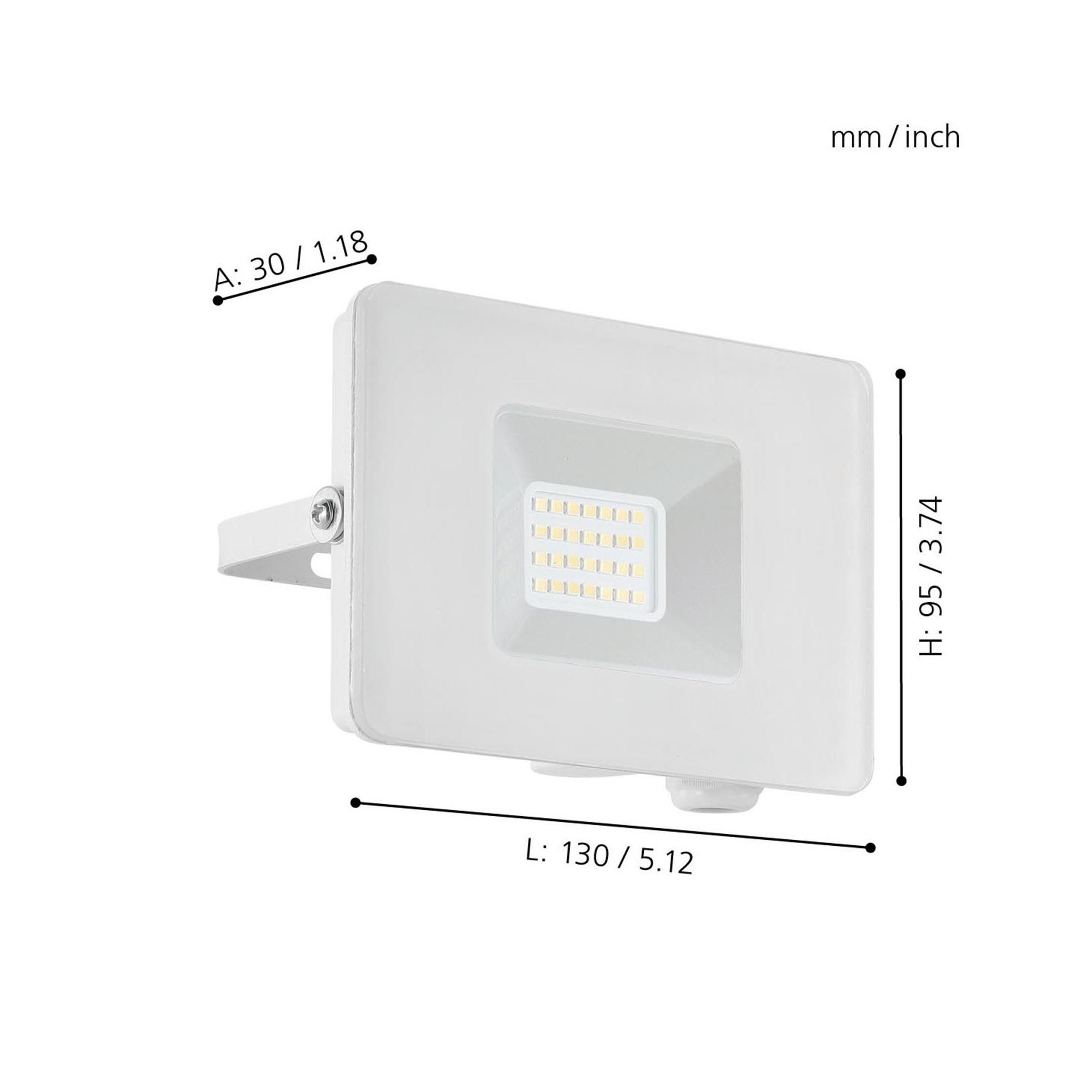 Projecteur extérieur LED FAEDO 3 blanc Ø13cm