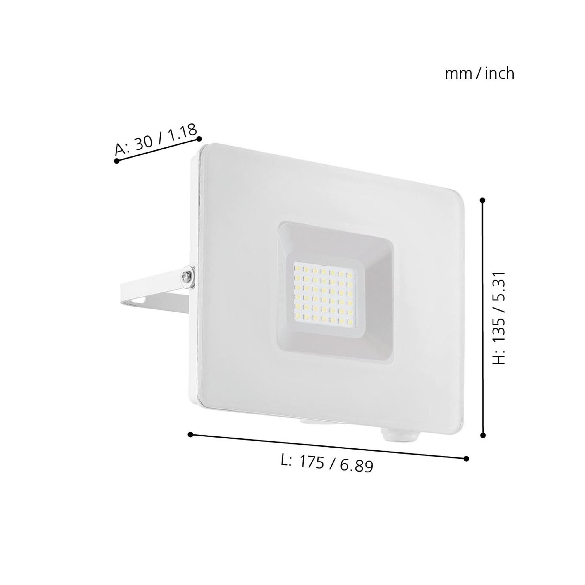Projecteur extérieur LED FAEDO 3 blanc Ø17,5cm