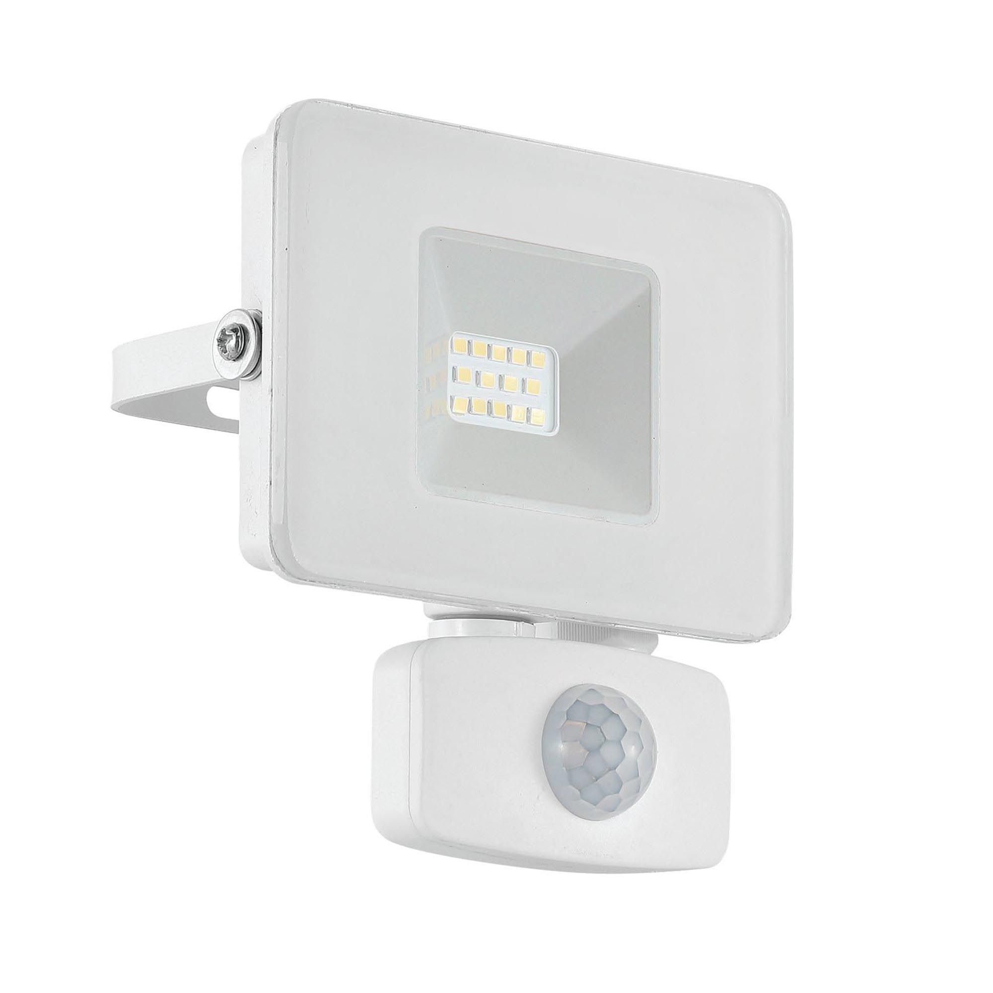 Projecteur extérieur détecteur LED FAEDO 3 blanc Ø11cm