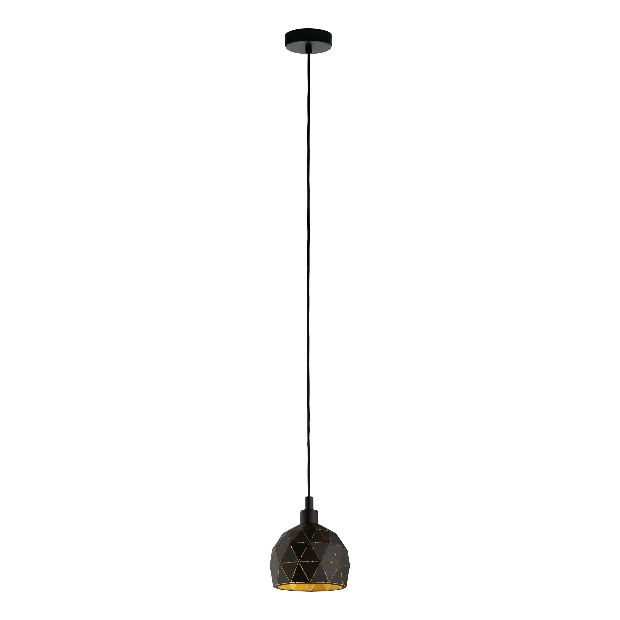 Suspension ROCCAFORTE noir Ø17cm