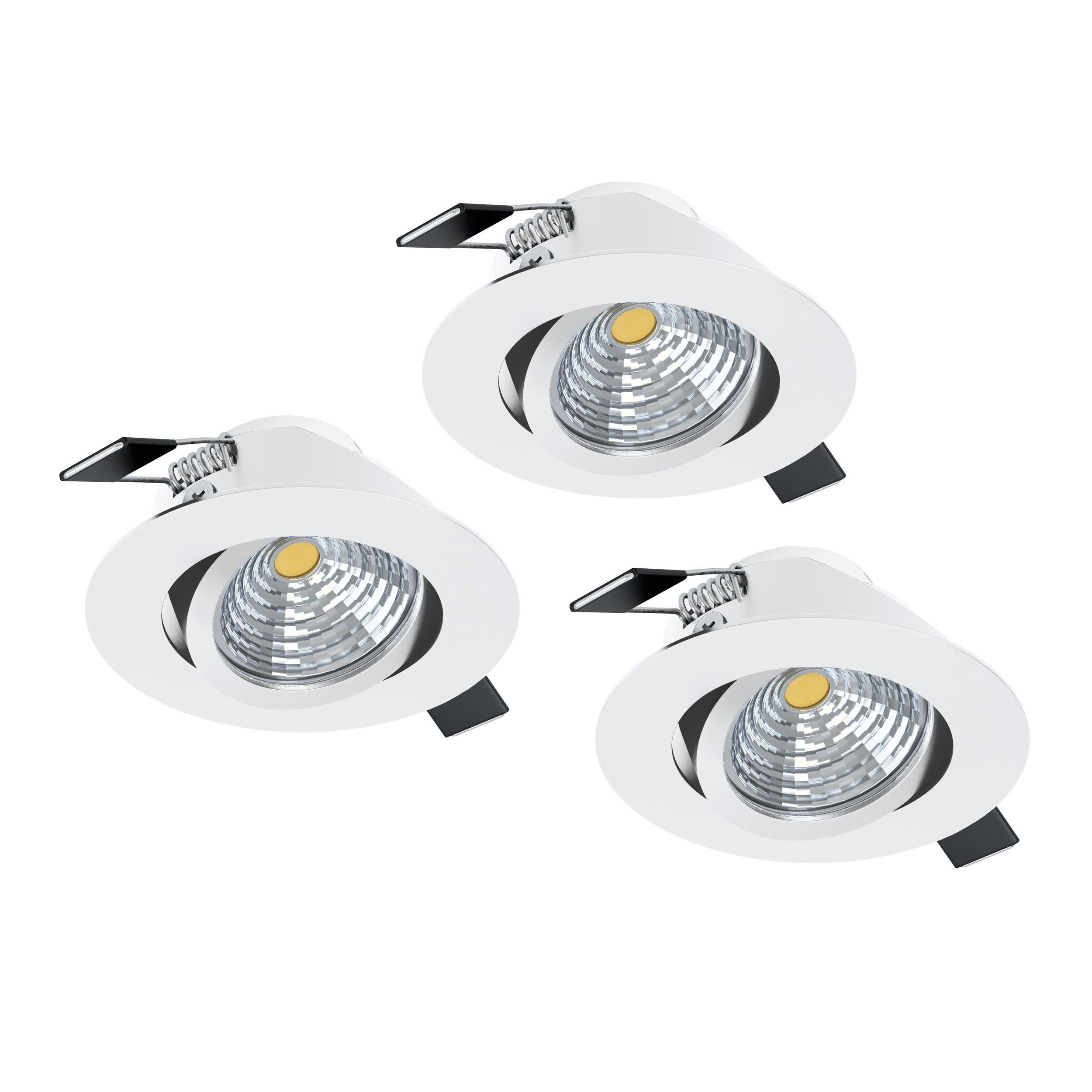 Spots à encastrer X3 LED SALICETO blanc Ø8,8cm