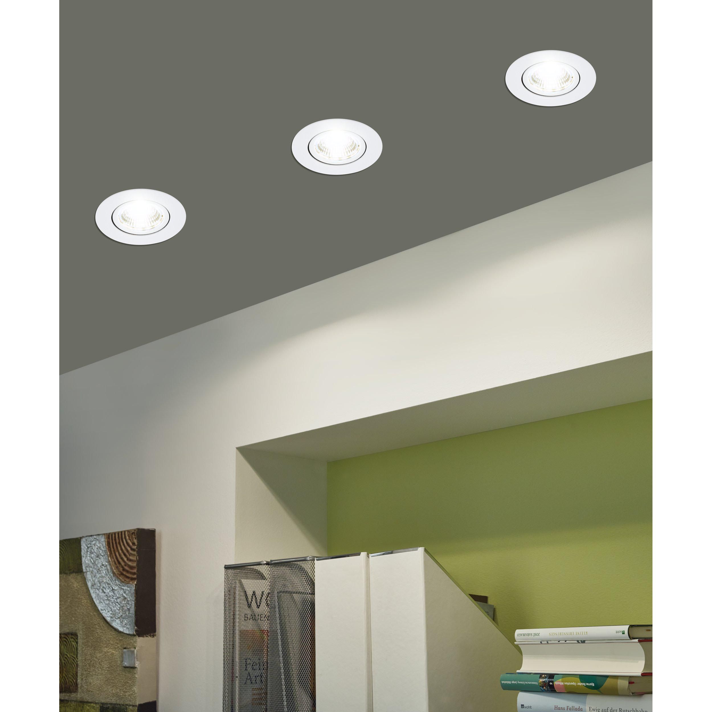 Spots à encastrer X3 LED SALICETO blanc Ø8,8cm