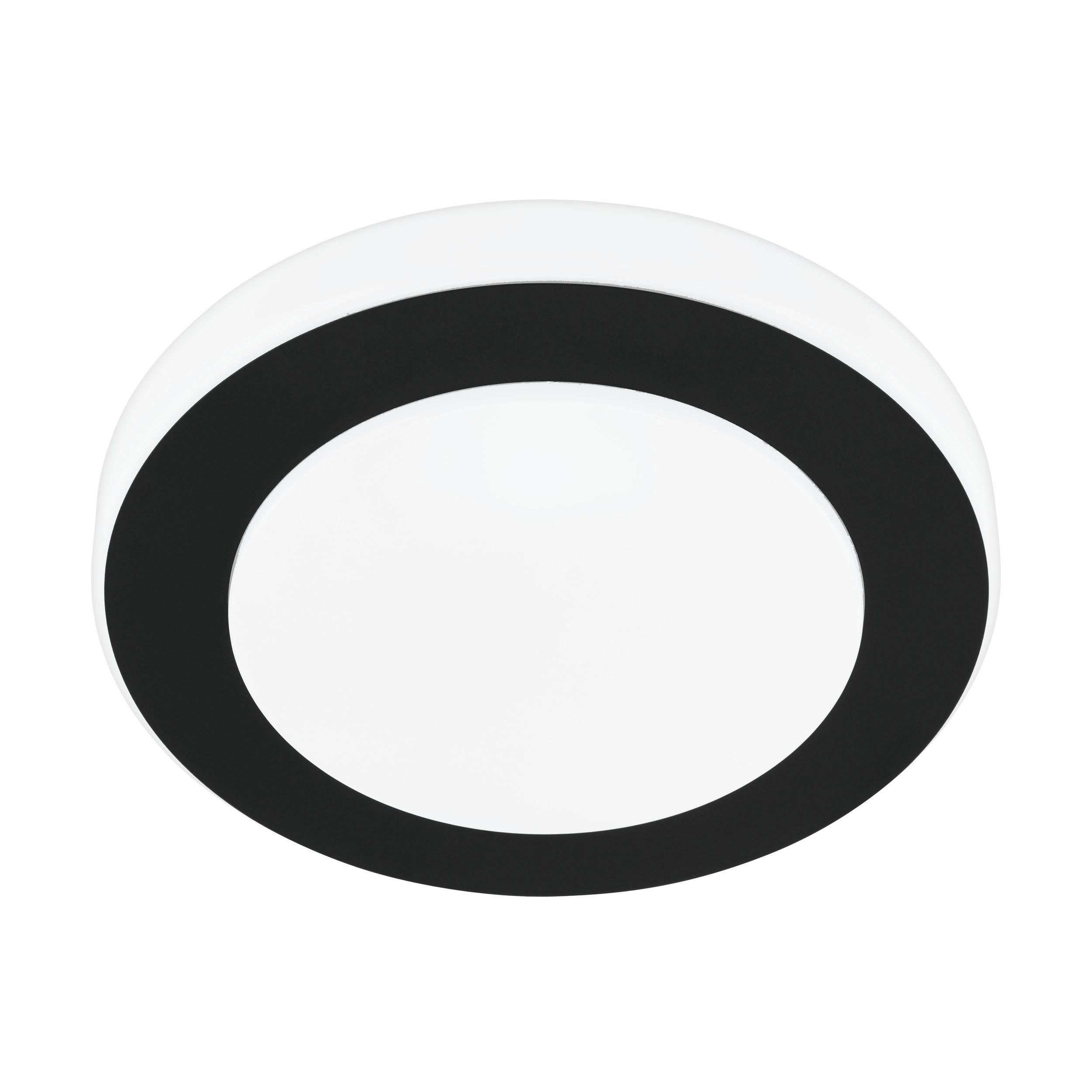 Plafonnier LED CARPI noir Ø30cm