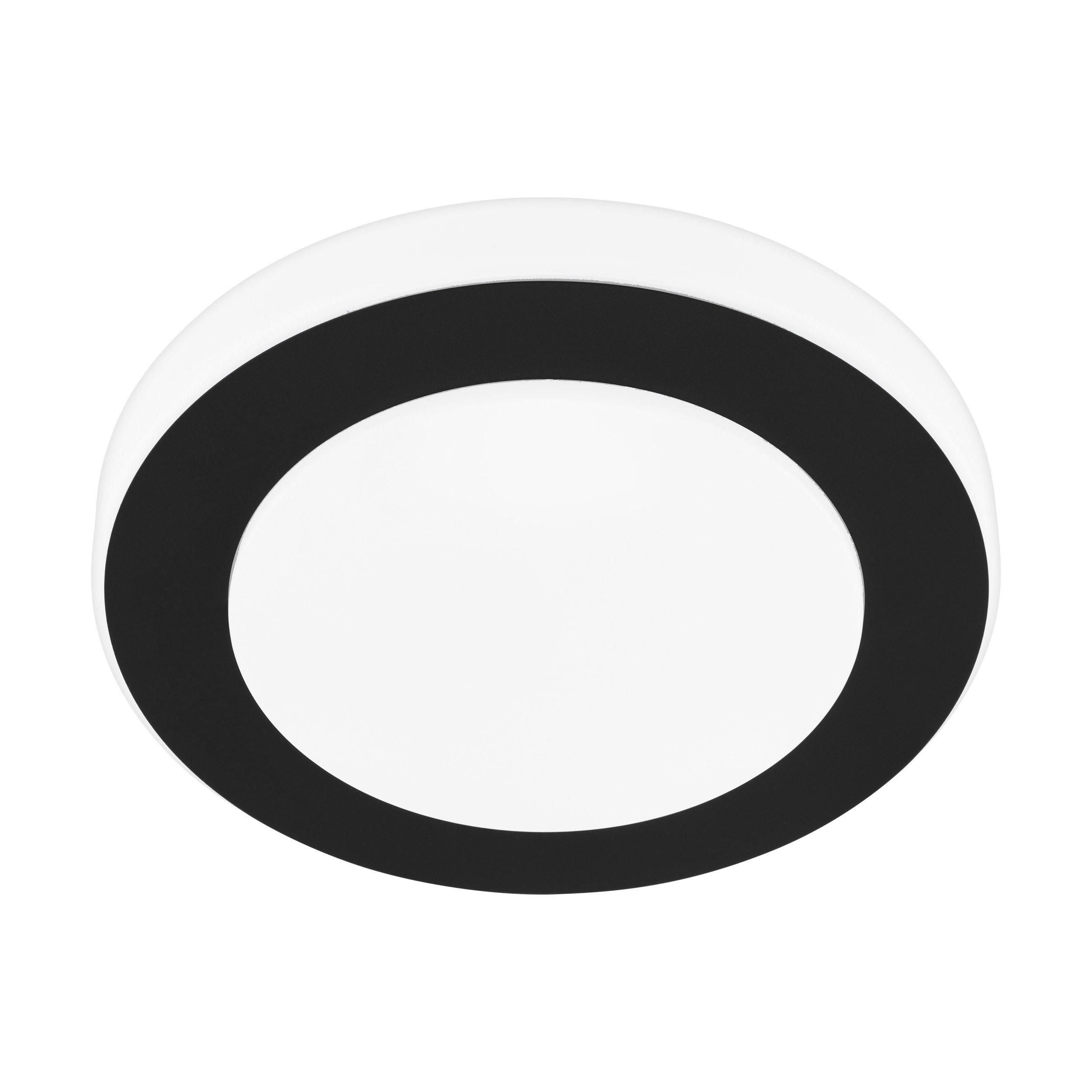 Plafonnier LED CARPI noir Ø30cm