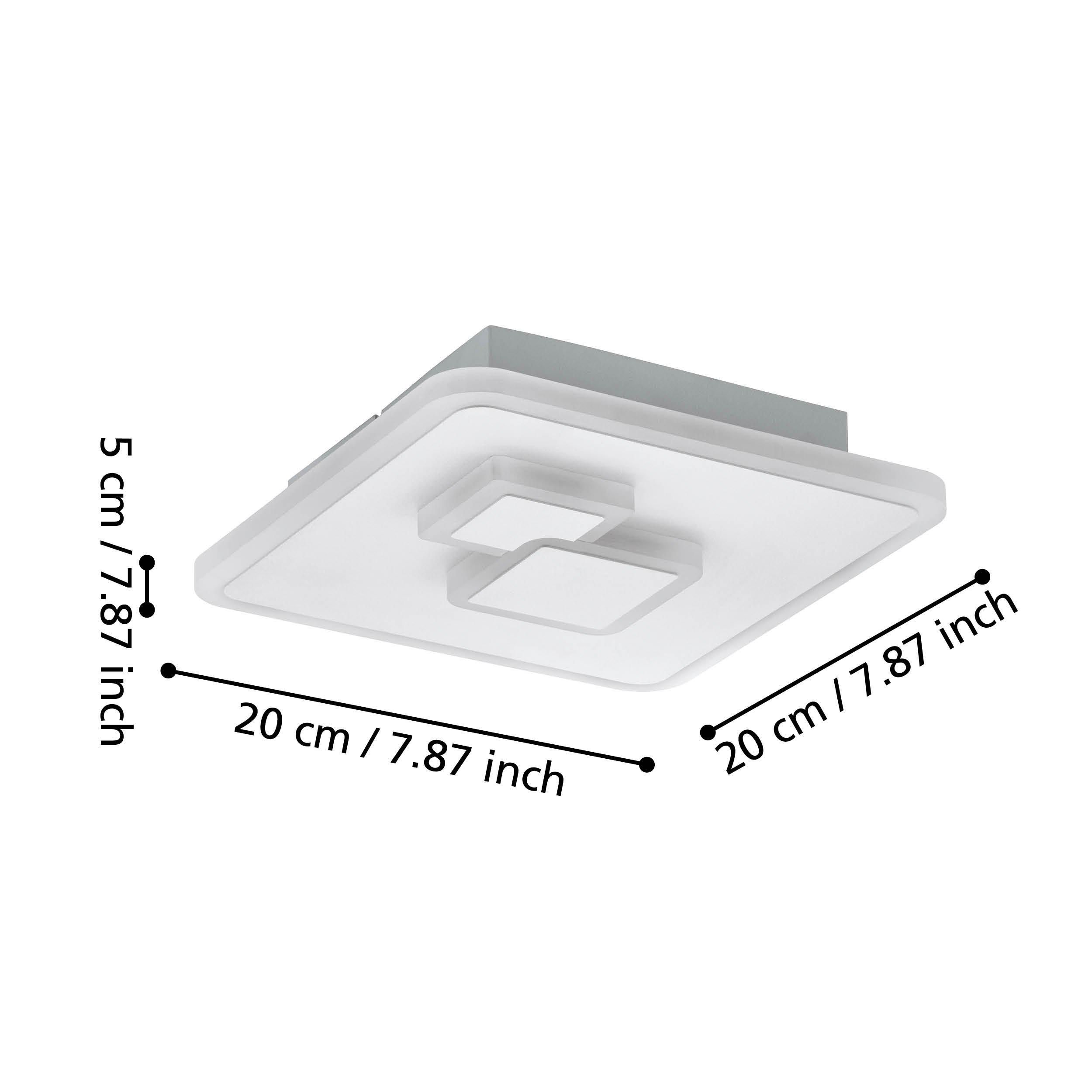 Plafonnier LED CADEGAL blanc Ø20cm
