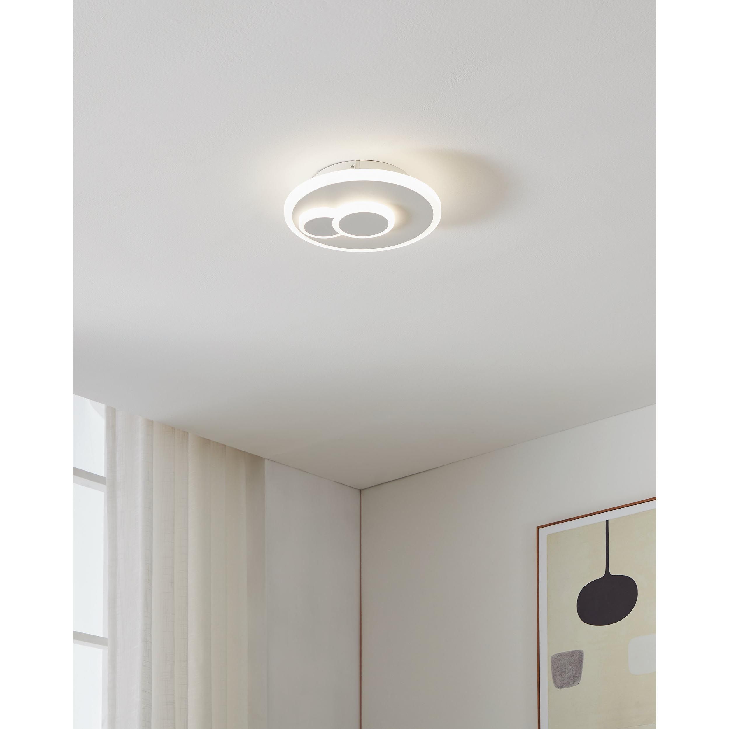 Plafonnier LED CADEGAL blanc Ø20cm