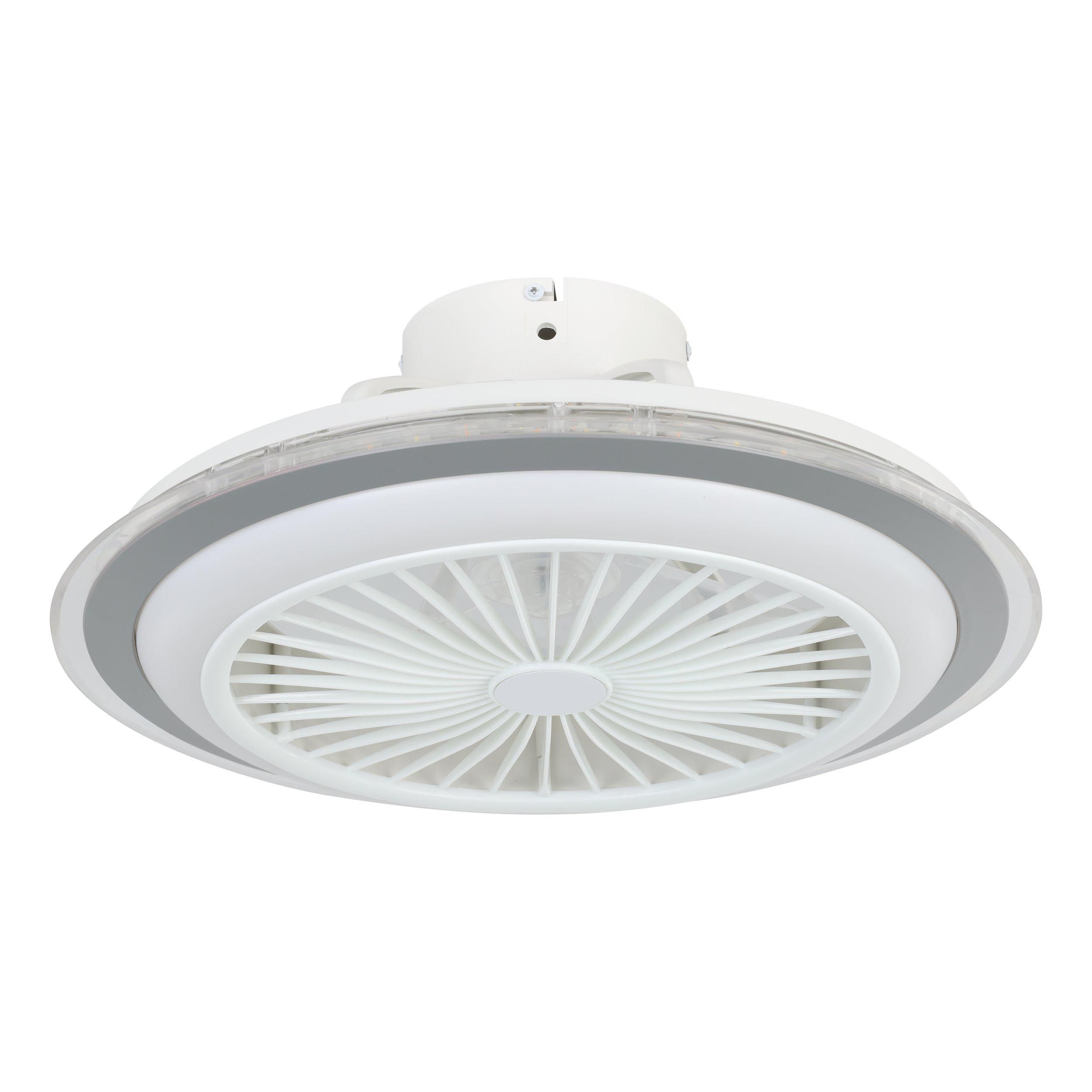 Ventilateur LED ALBUFEIRA blanc Ø50cm