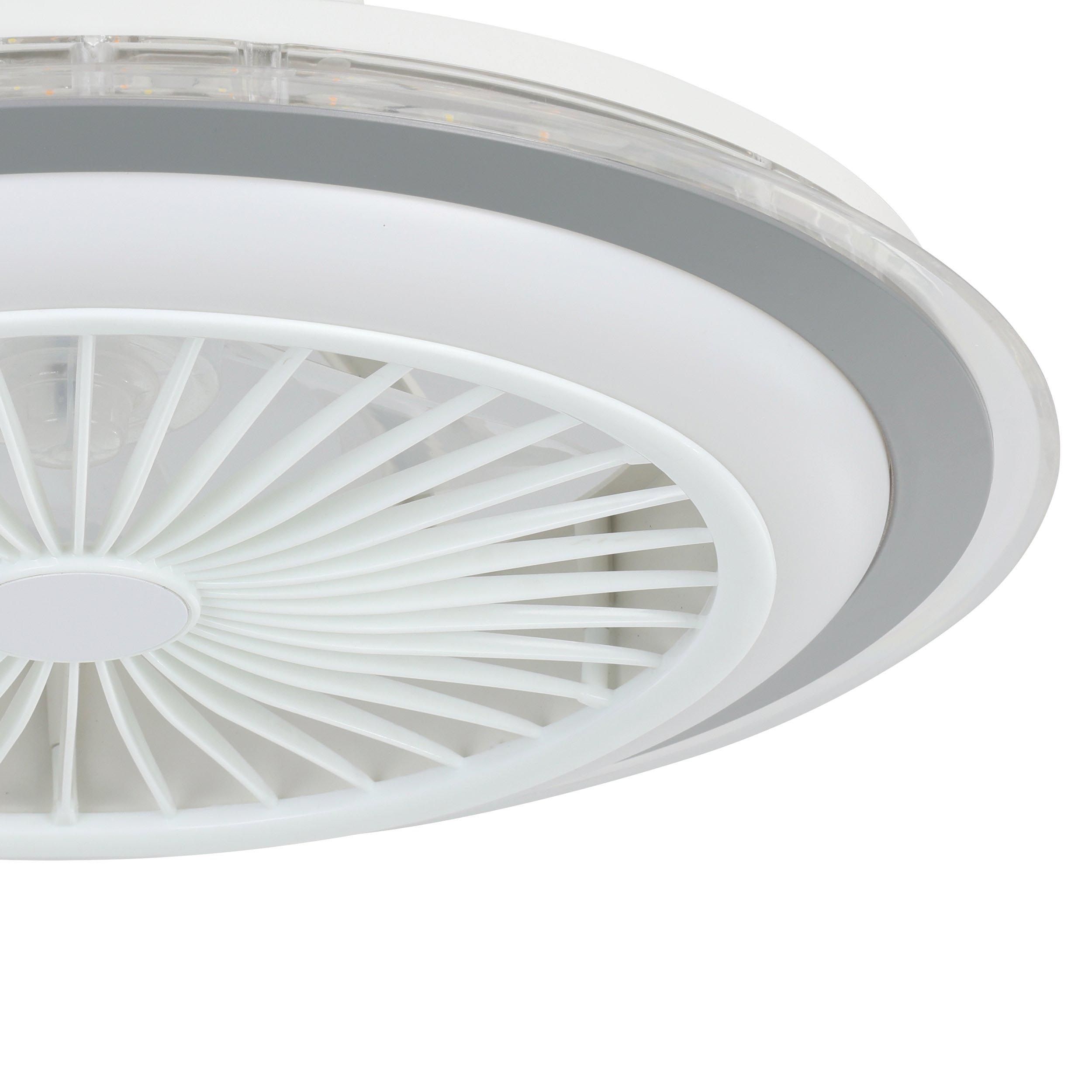 Ventilateur LED ALBUFEIRA blanc Ø50cm