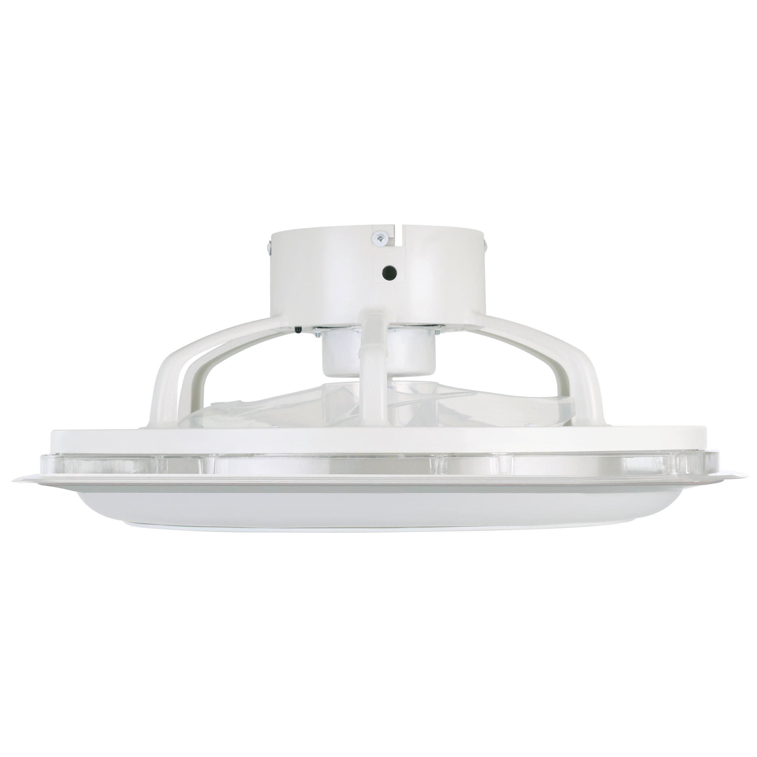 Ventilateur LED ALBUFEIRA blanc Ø50cm