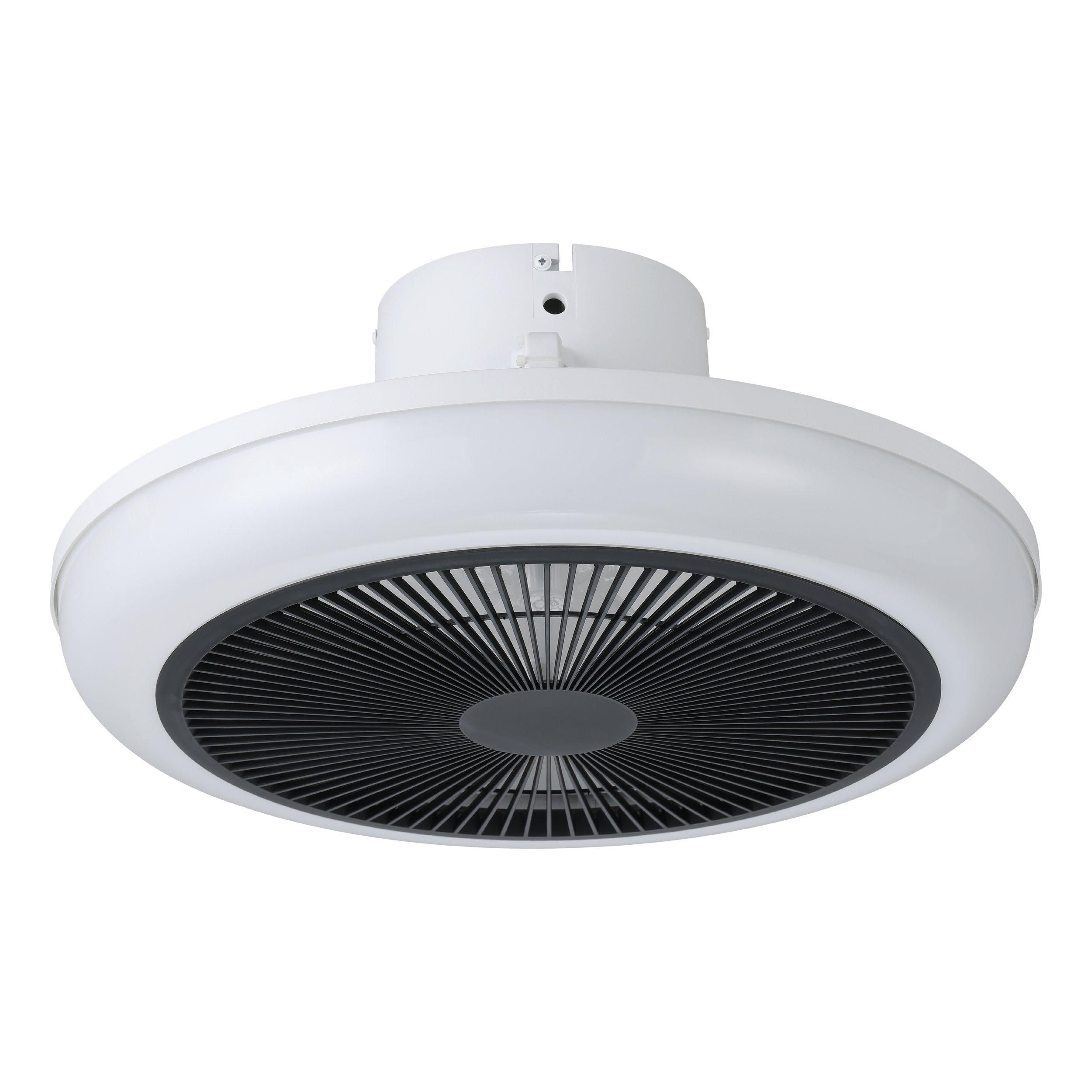 Ventilateur LED SAYULITA blanc Ø45,5cm