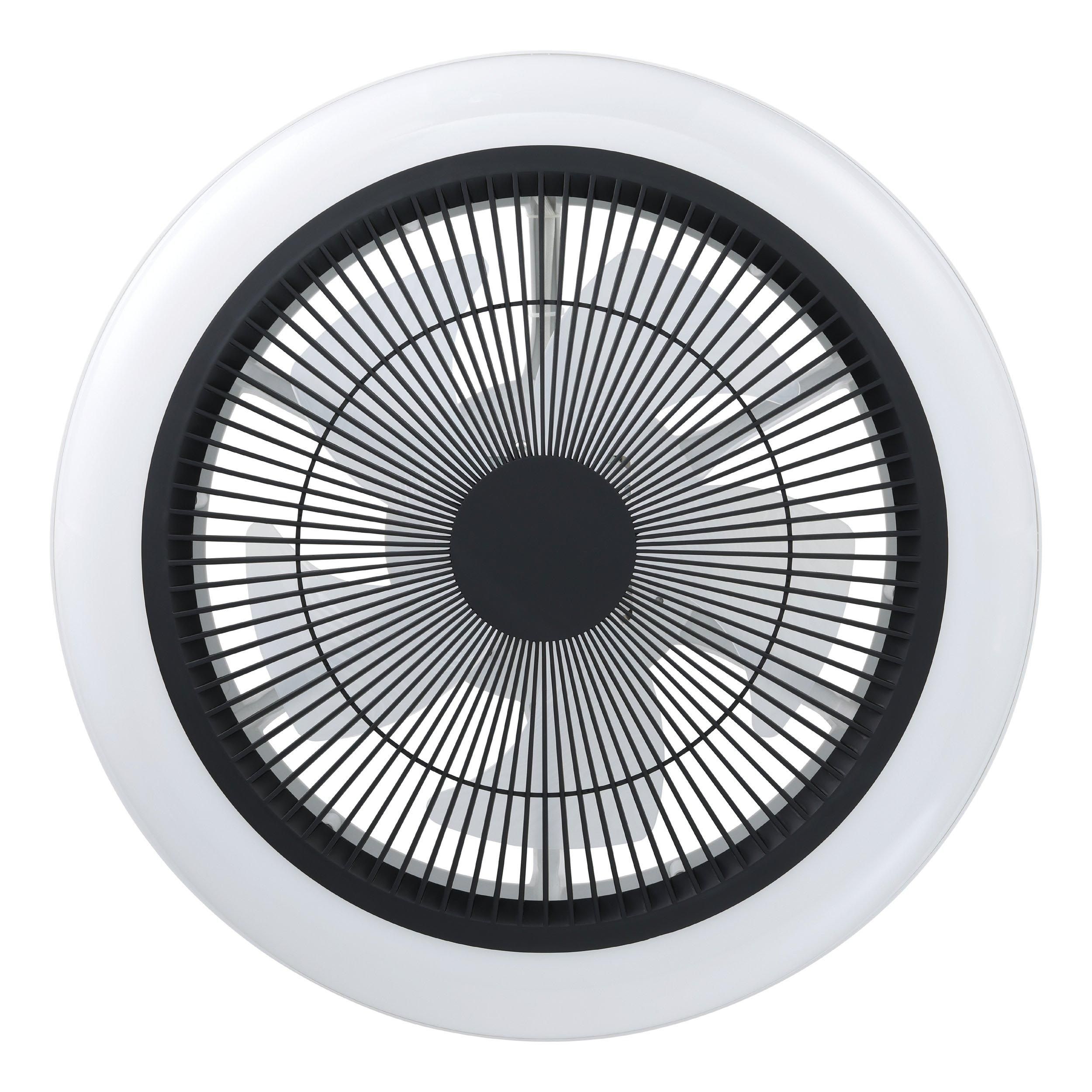 Ventilateur LED SAYULITA blanc Ø45,5cm