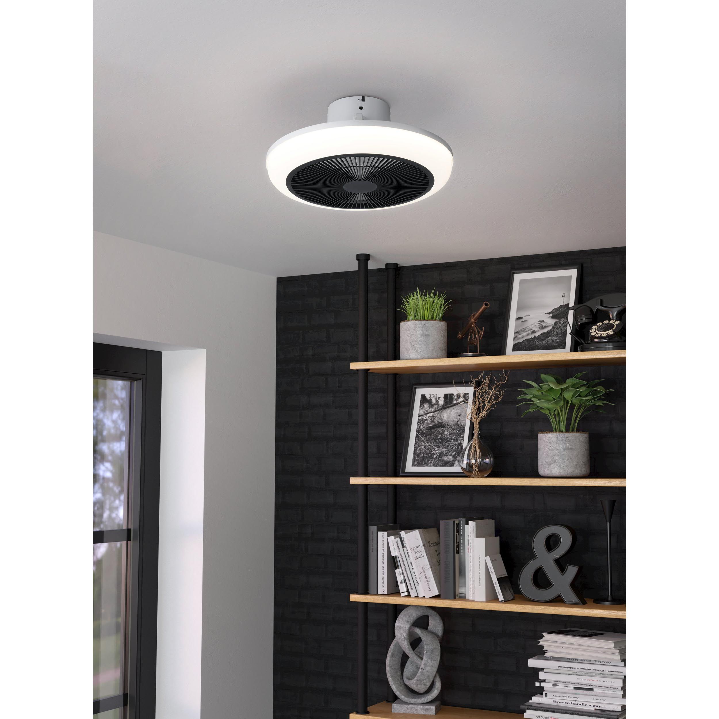 Ventilateur LED SAYULITA blanc Ø45,5cm
