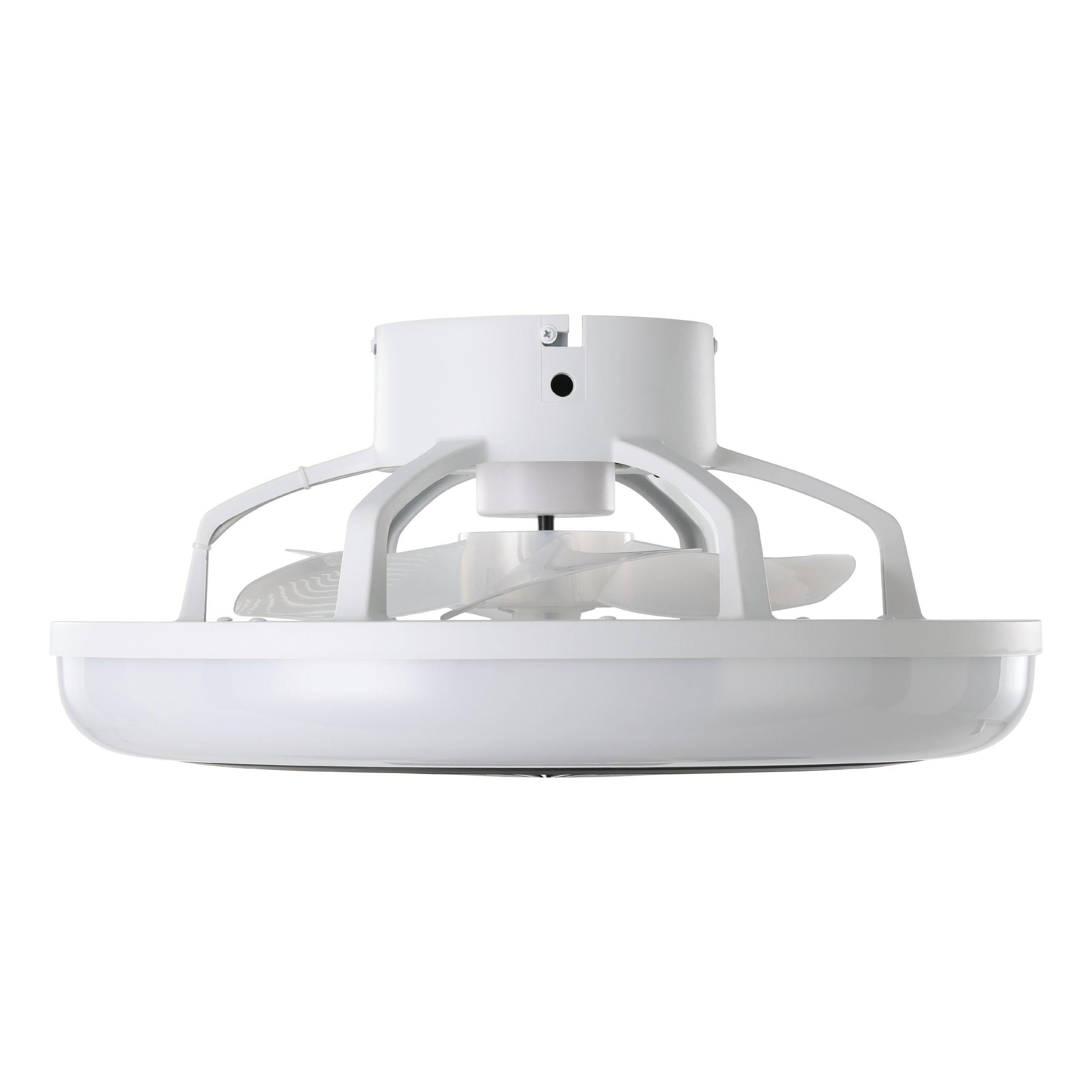 Ventilateur LED SAYULITA blanc Ø45,5cm