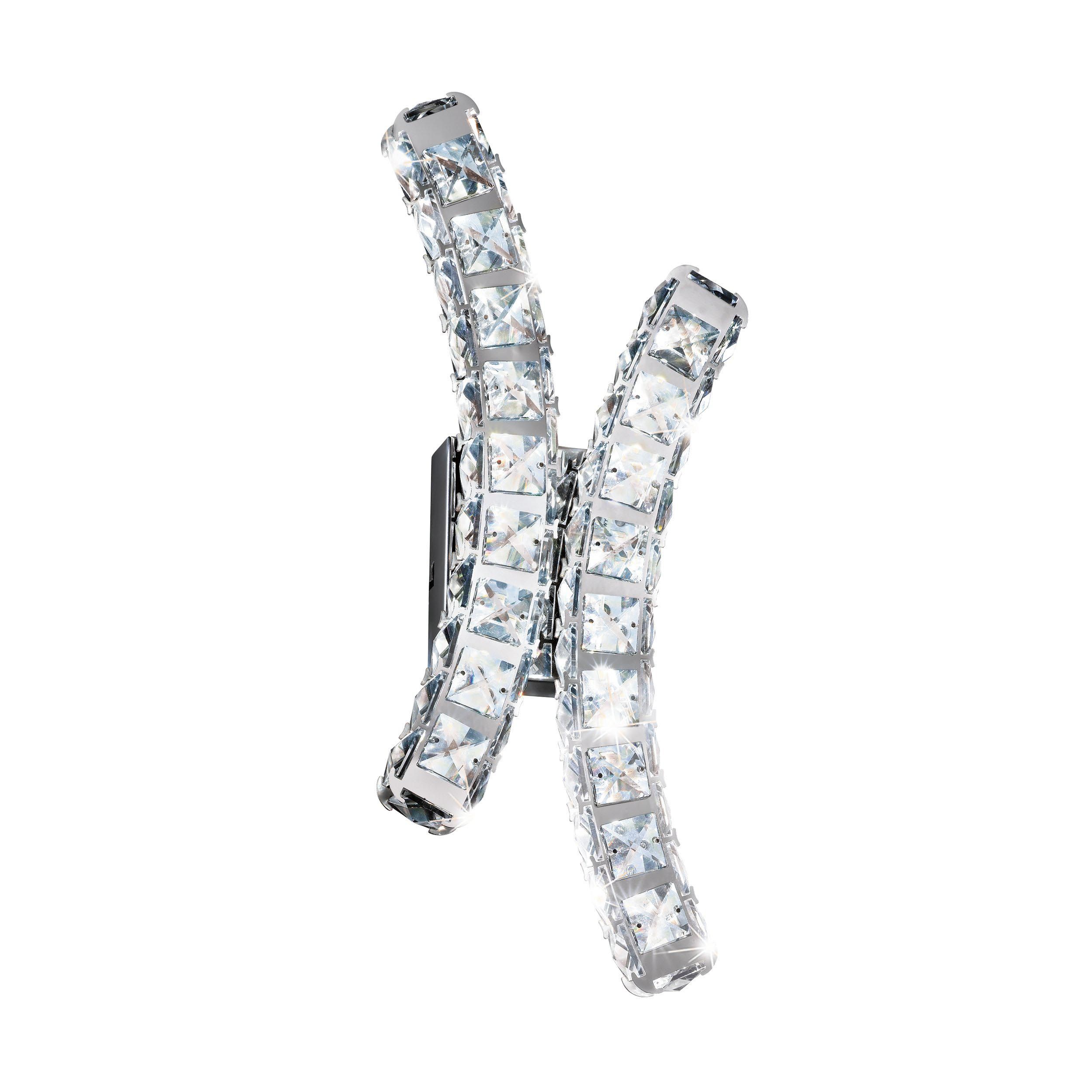 Applique LED TONERIA argenté H47cm