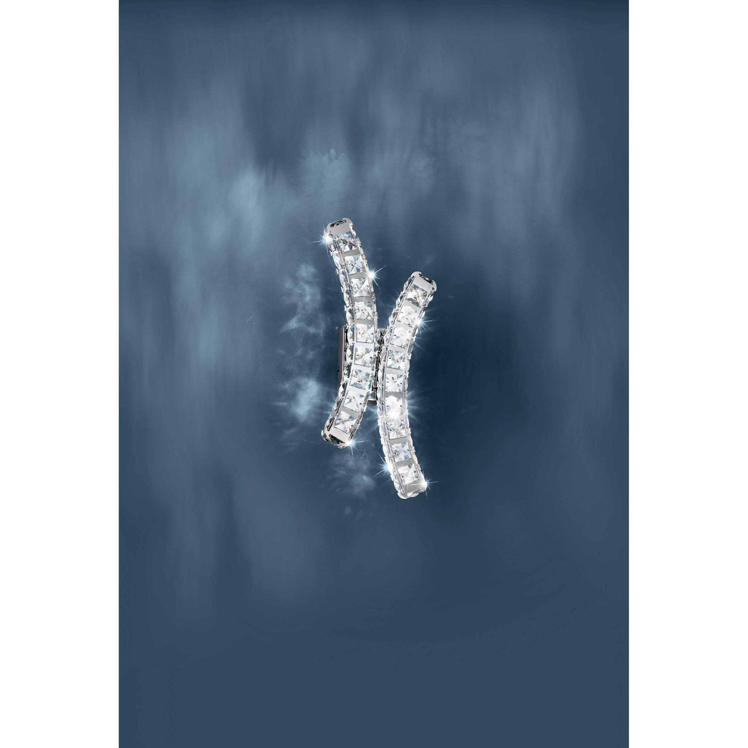 Applique LED TONERIA argenté H47cm
