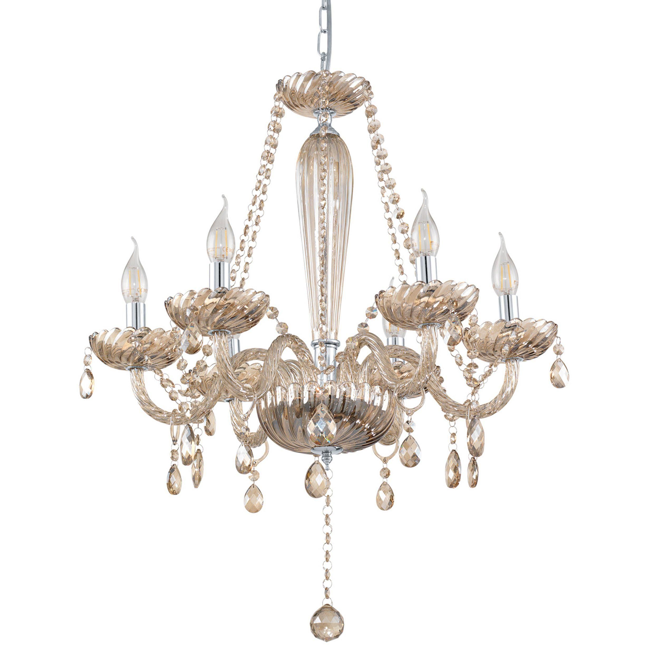 Lustre BASILANO marron Ø72cm