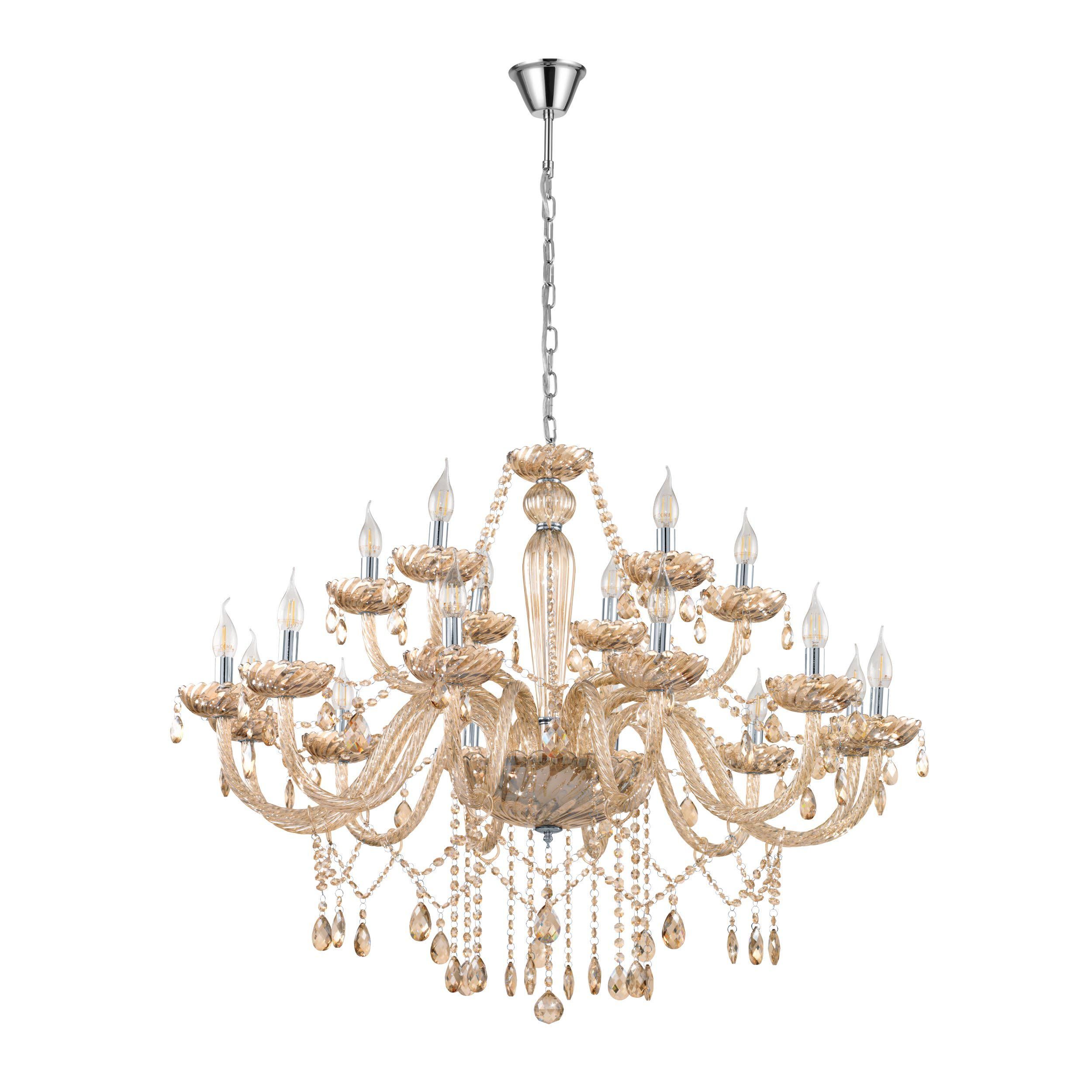 Lustre BASILANO marron Ø100cm