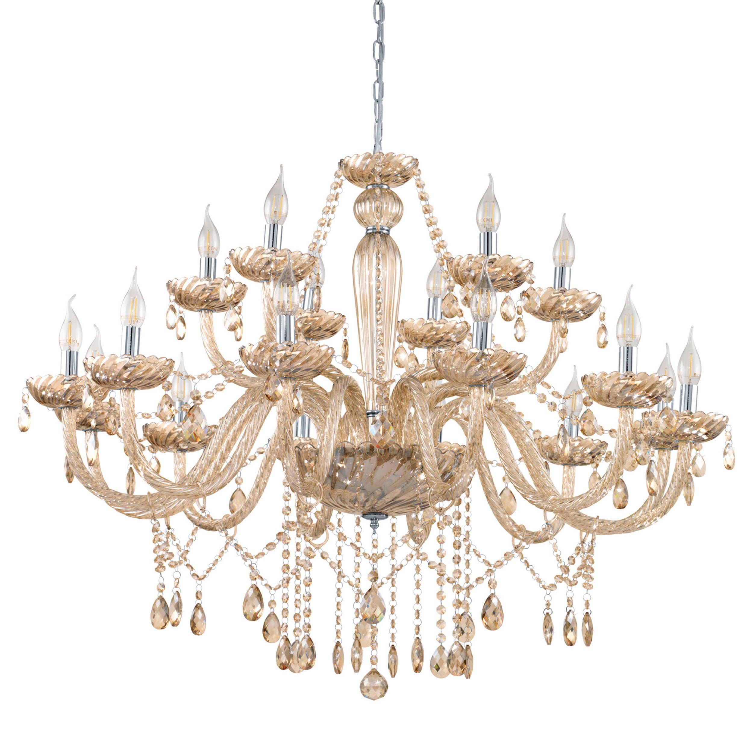 Lustre BASILANO marron Ø100cm