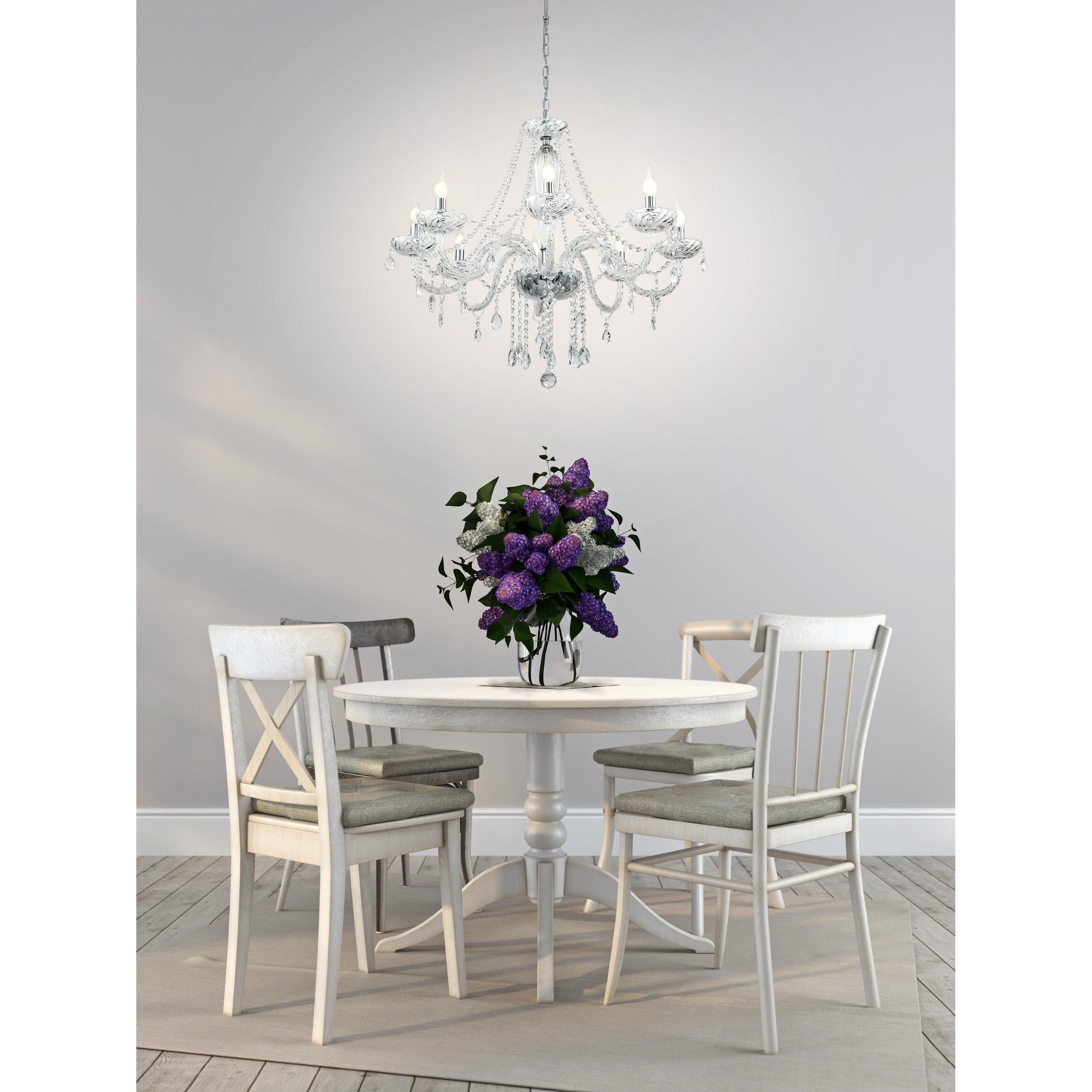 Lustre BASILANO argenté Ø82cm