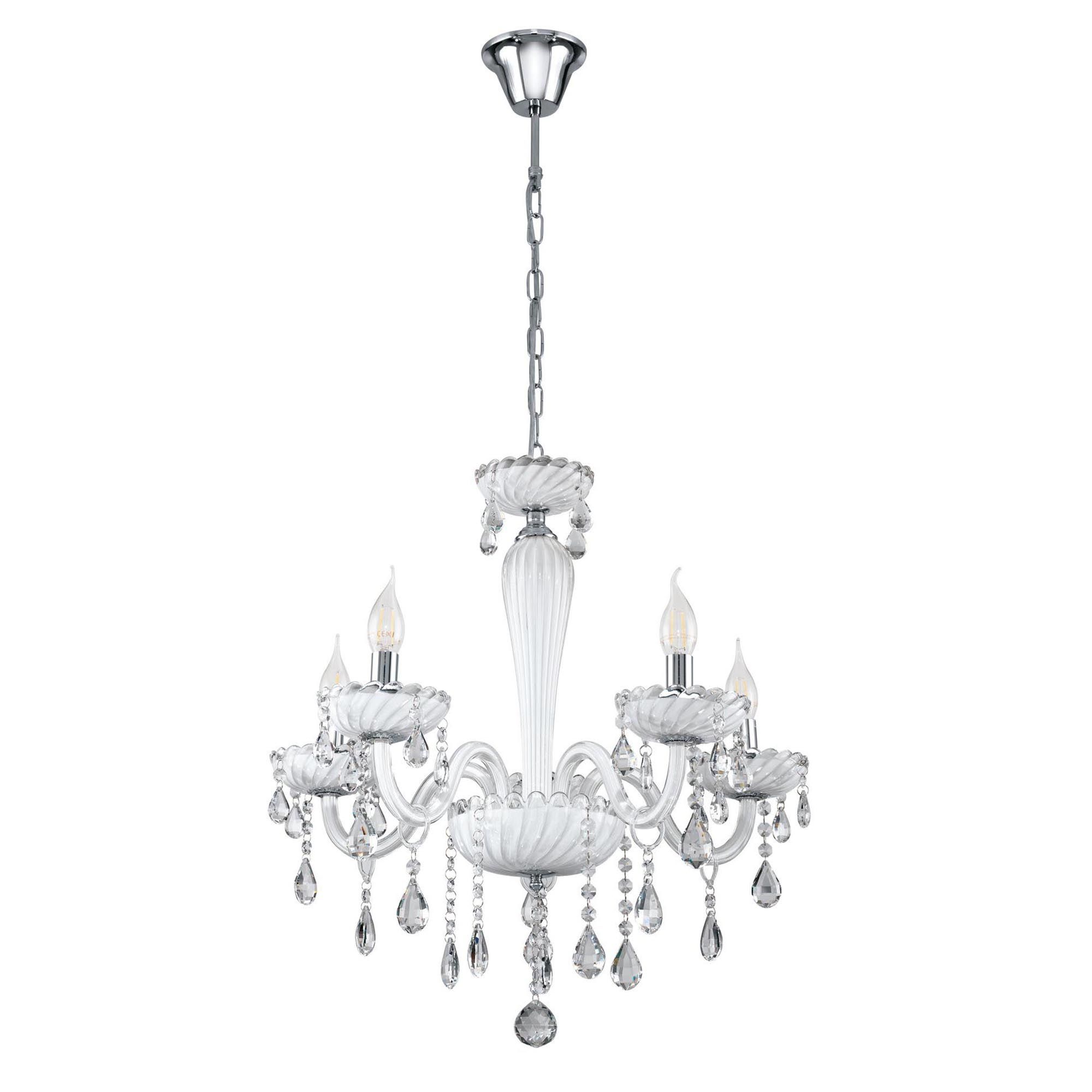 Lustre BASILANO blanc Ø59cm