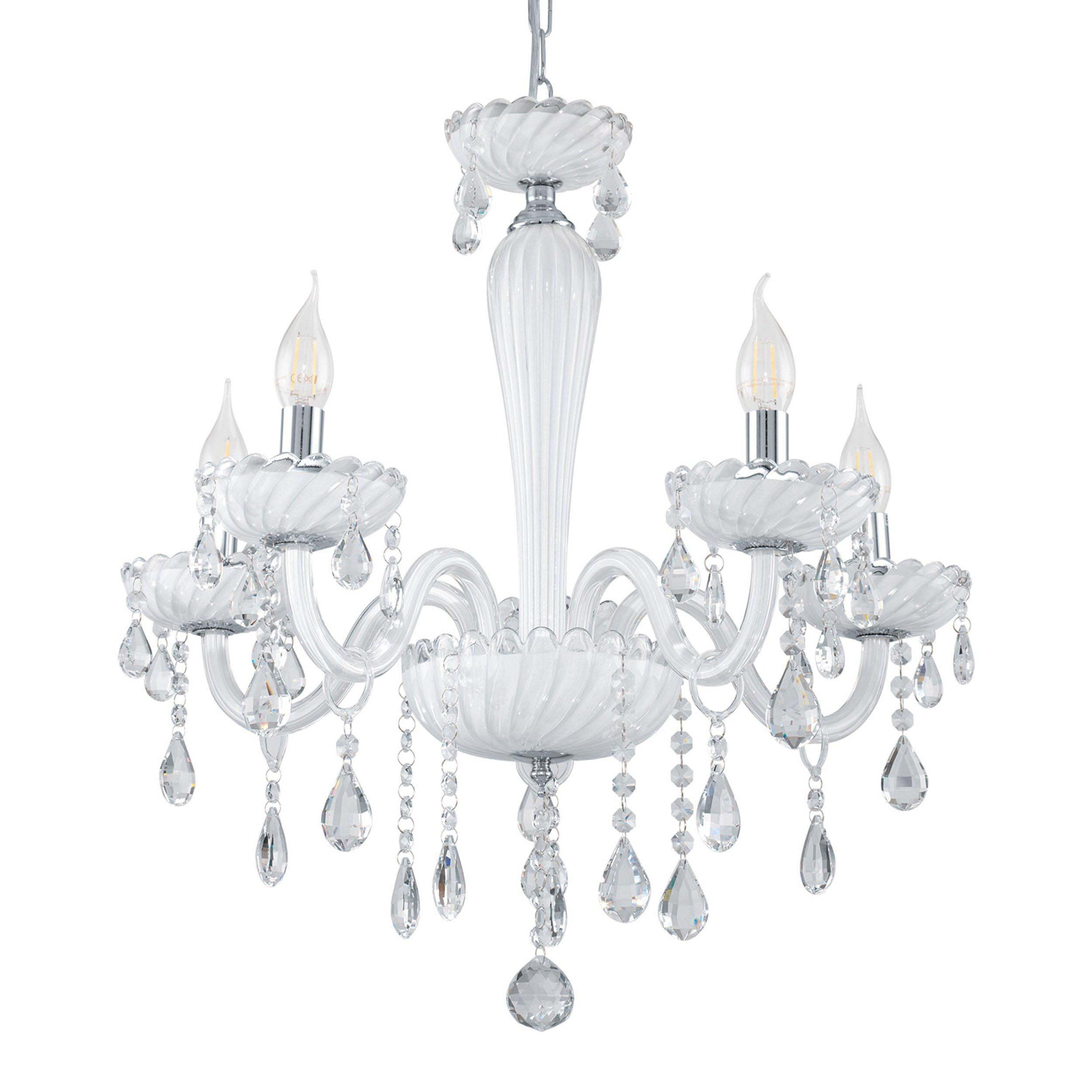 Lustre BASILANO blanc Ø59cm