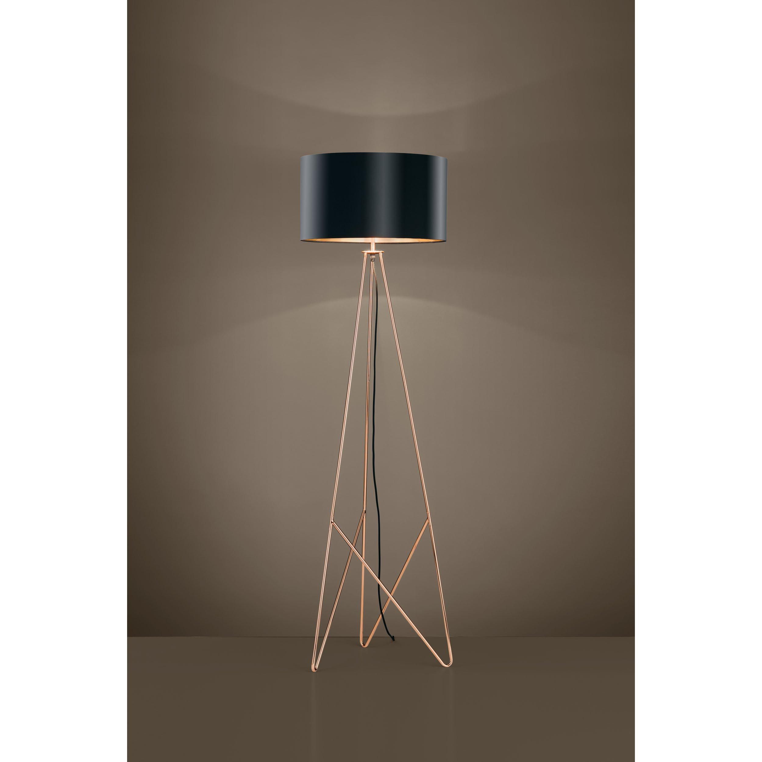 Lampadaire métal cuivre CAMPORALE E27 1X60W