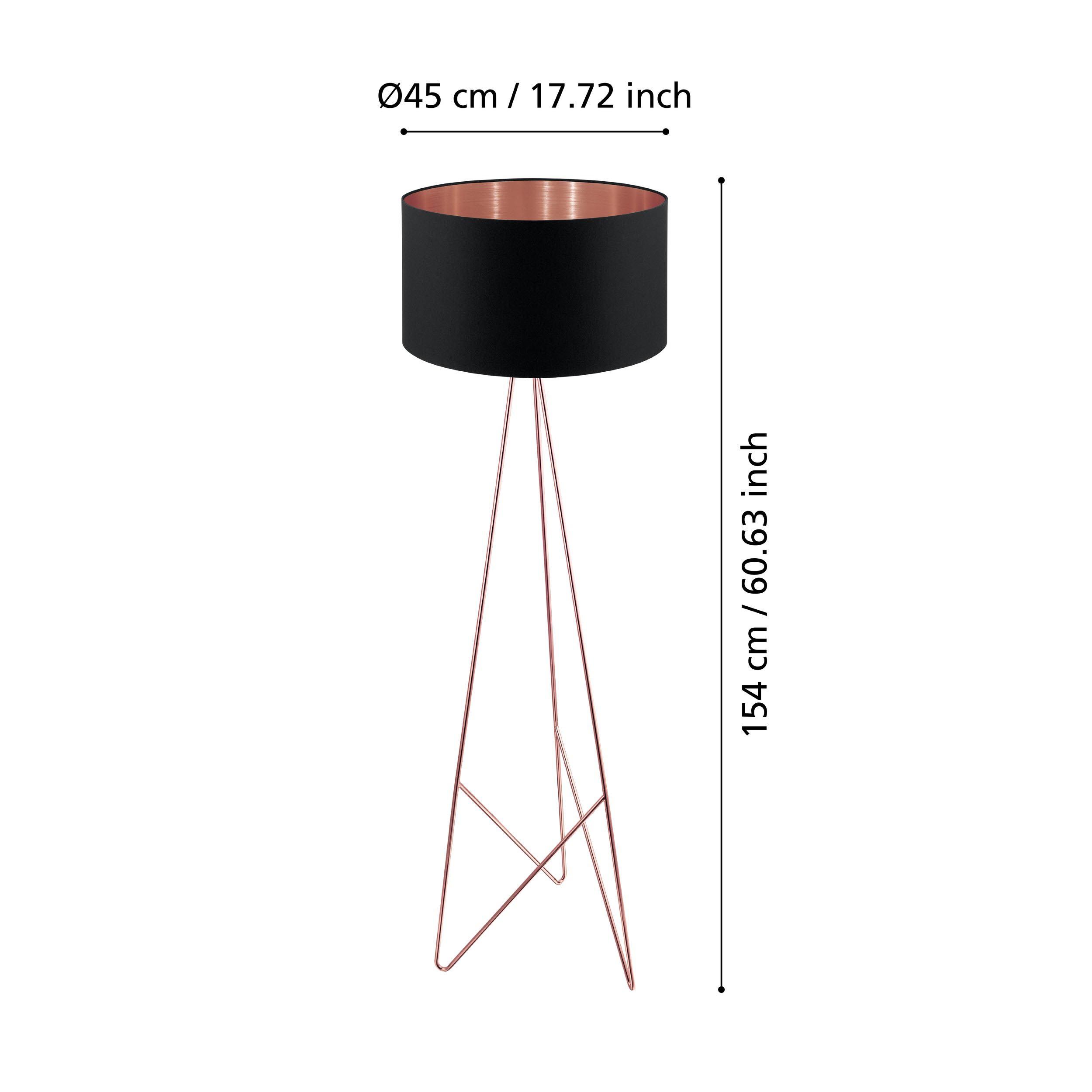 Lampadaire métal cuivre CAMPORALE E27 1X60W