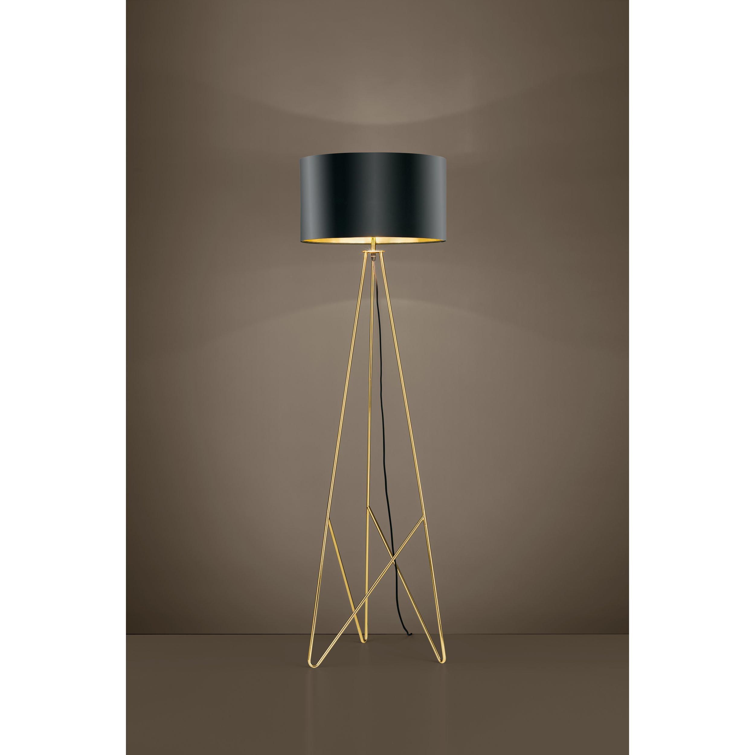 Lampadaire métal doré CAMPORALE E27 1X60W
