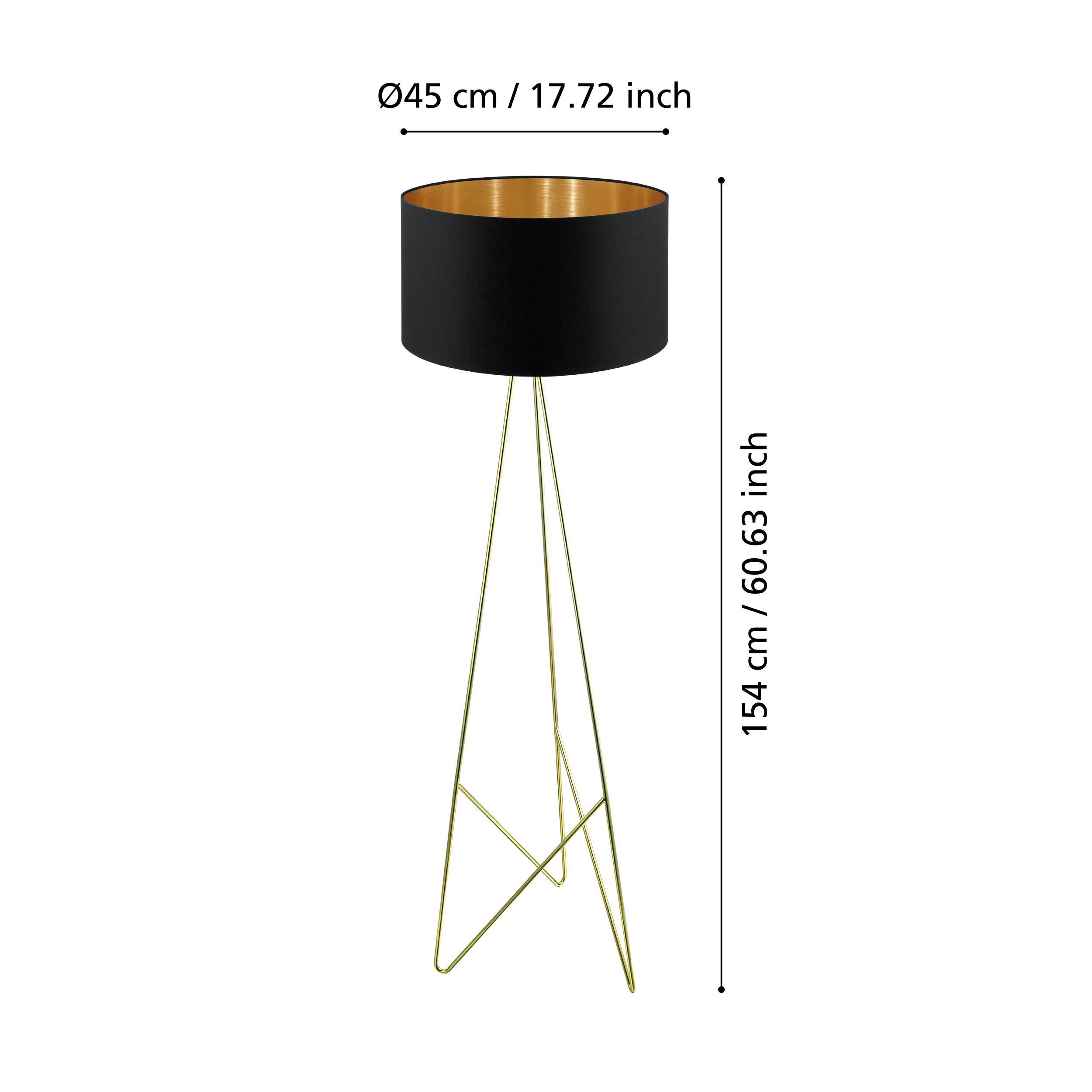 Lampadaire métal doré CAMPORALE E27 1X60W