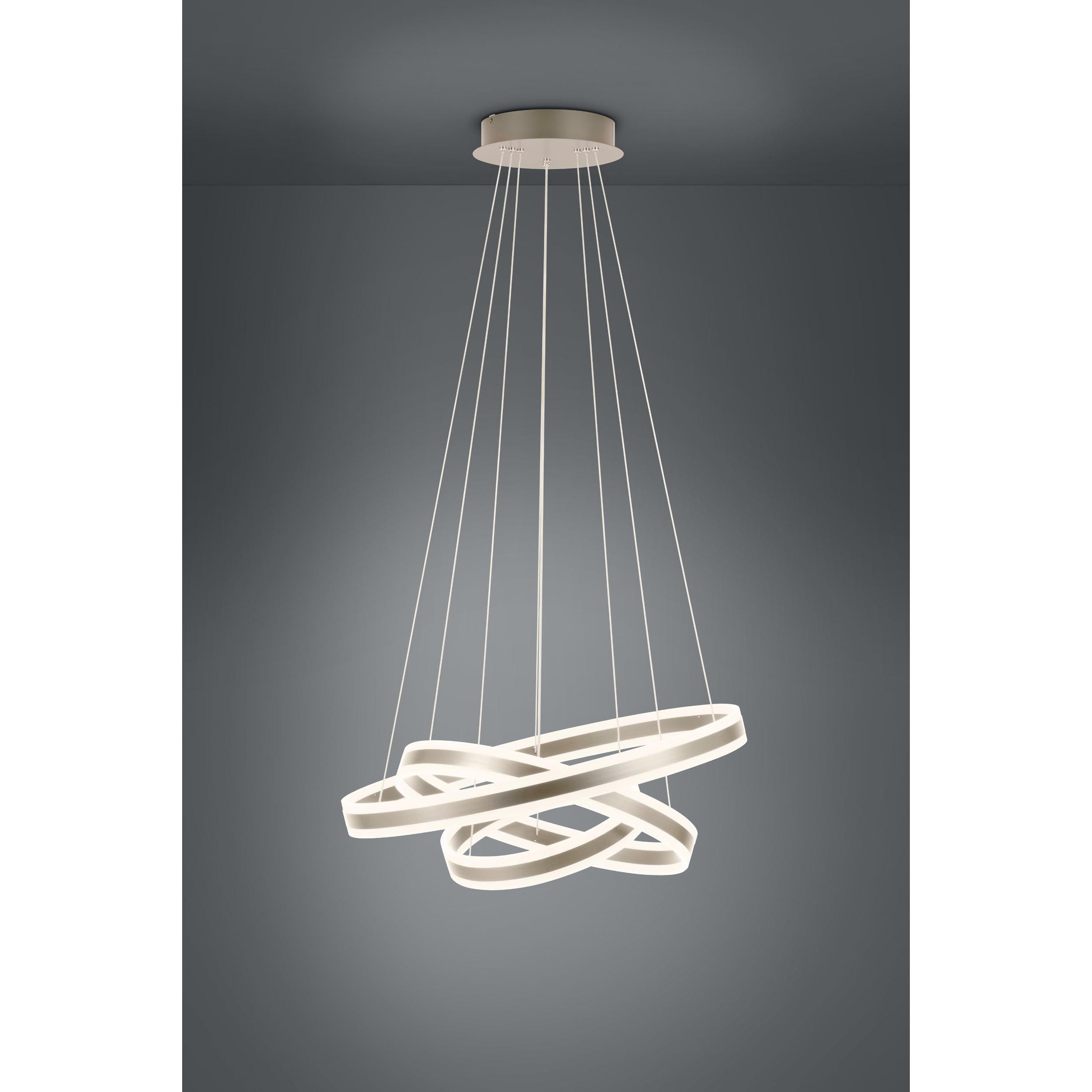 Suspension LED TONARELLA doré Ø80cm