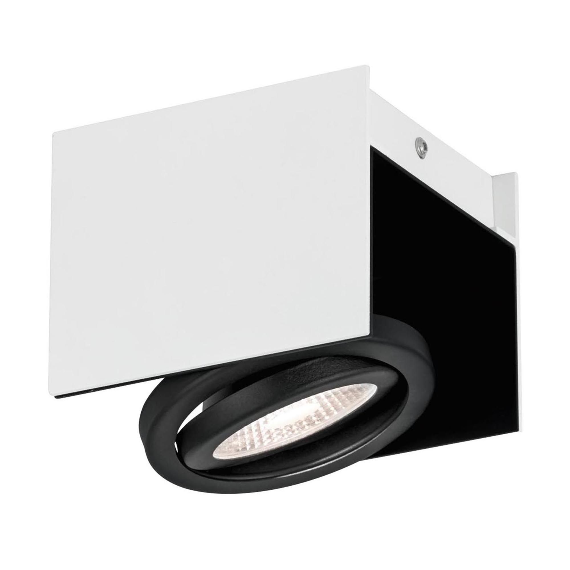 Plafonnier LED VIDAGO blanc/noir H10cm