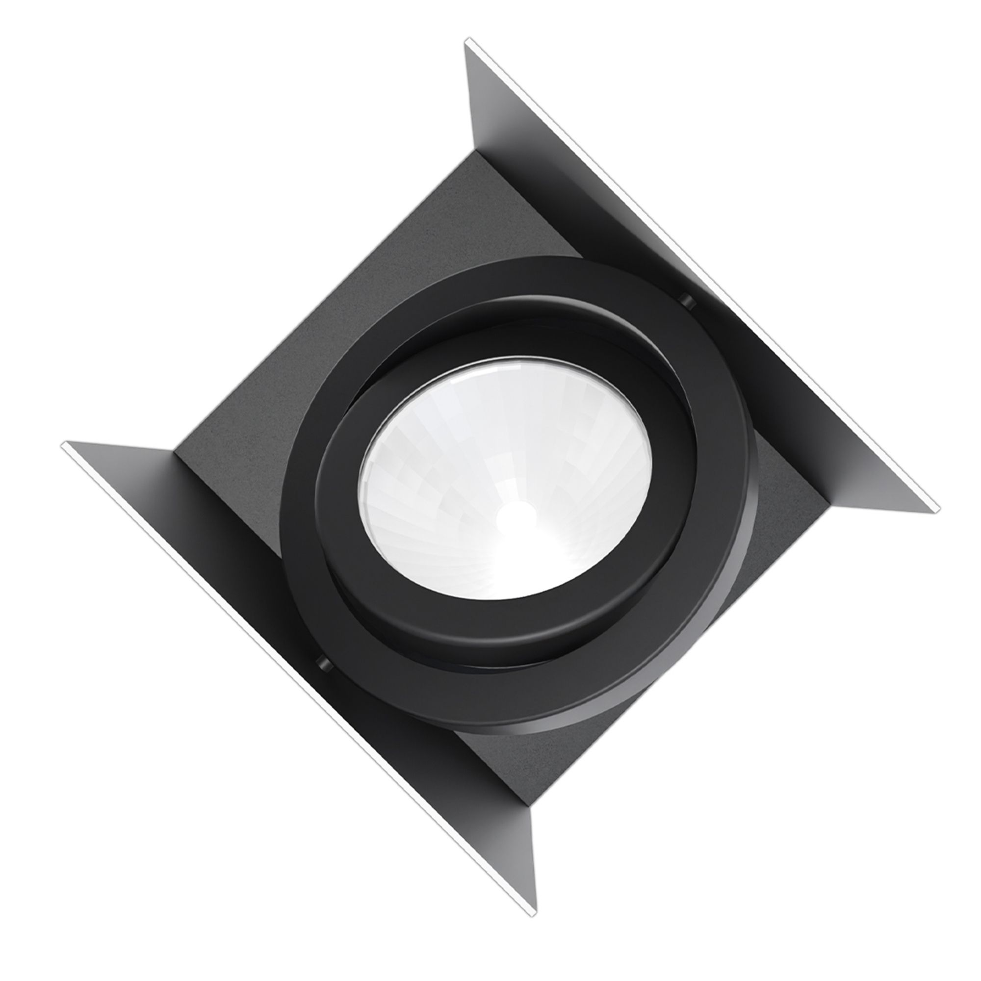 Plafonnier LED VIDAGO blanc/noir H10cm