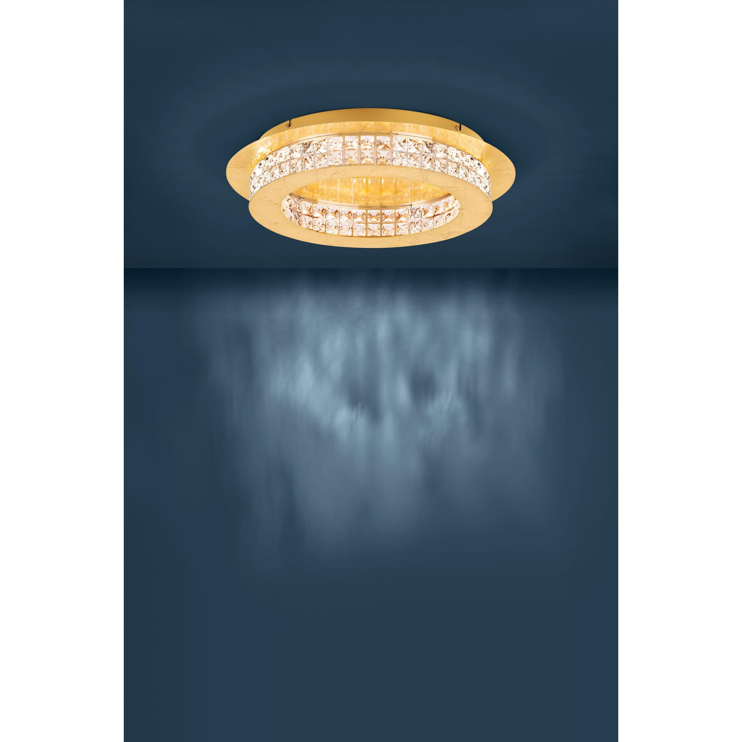 Plafonnier métal doré PRINCIPE LED INT 10X3,15W
