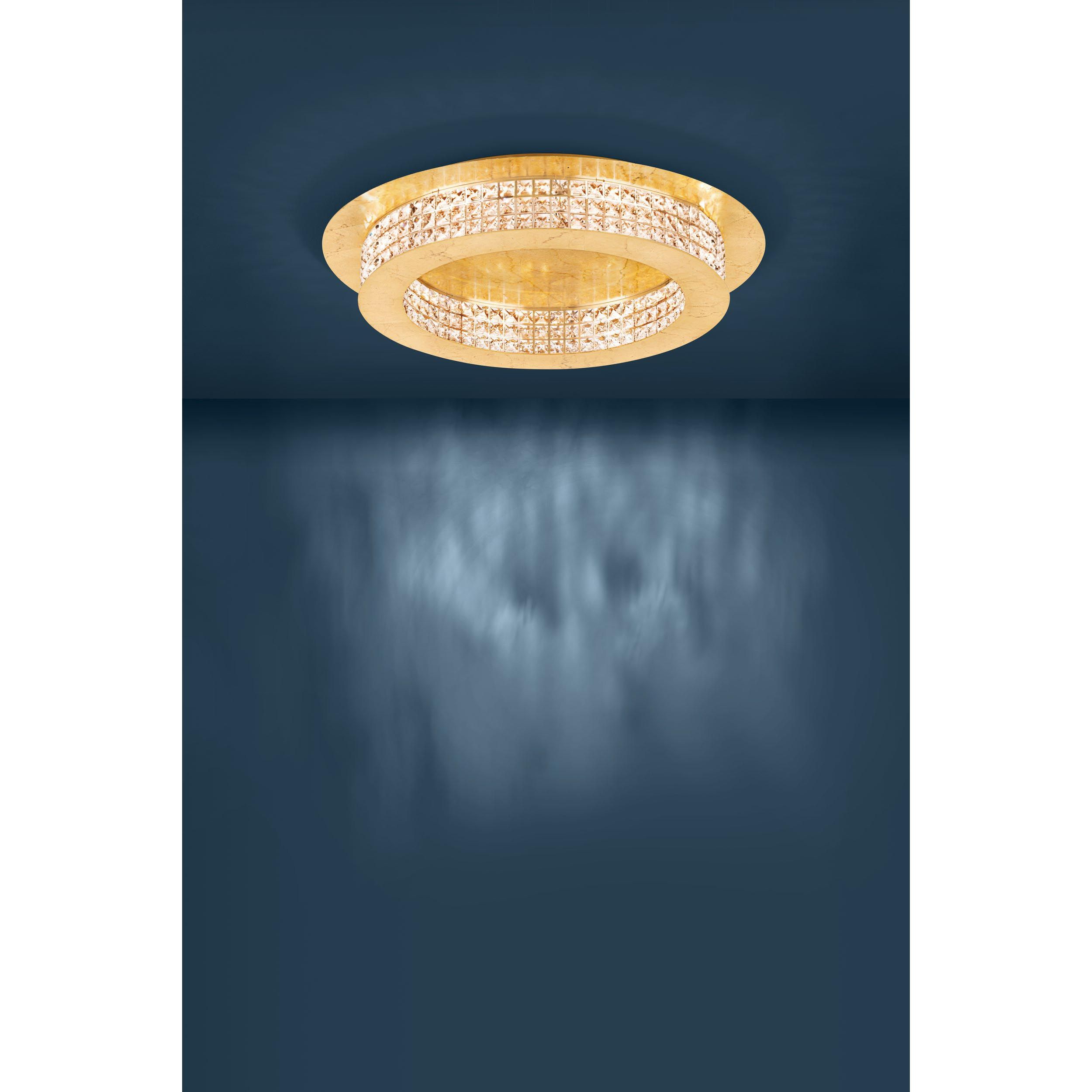 Plafonnier LED PRINCIPE doré Ø70cm