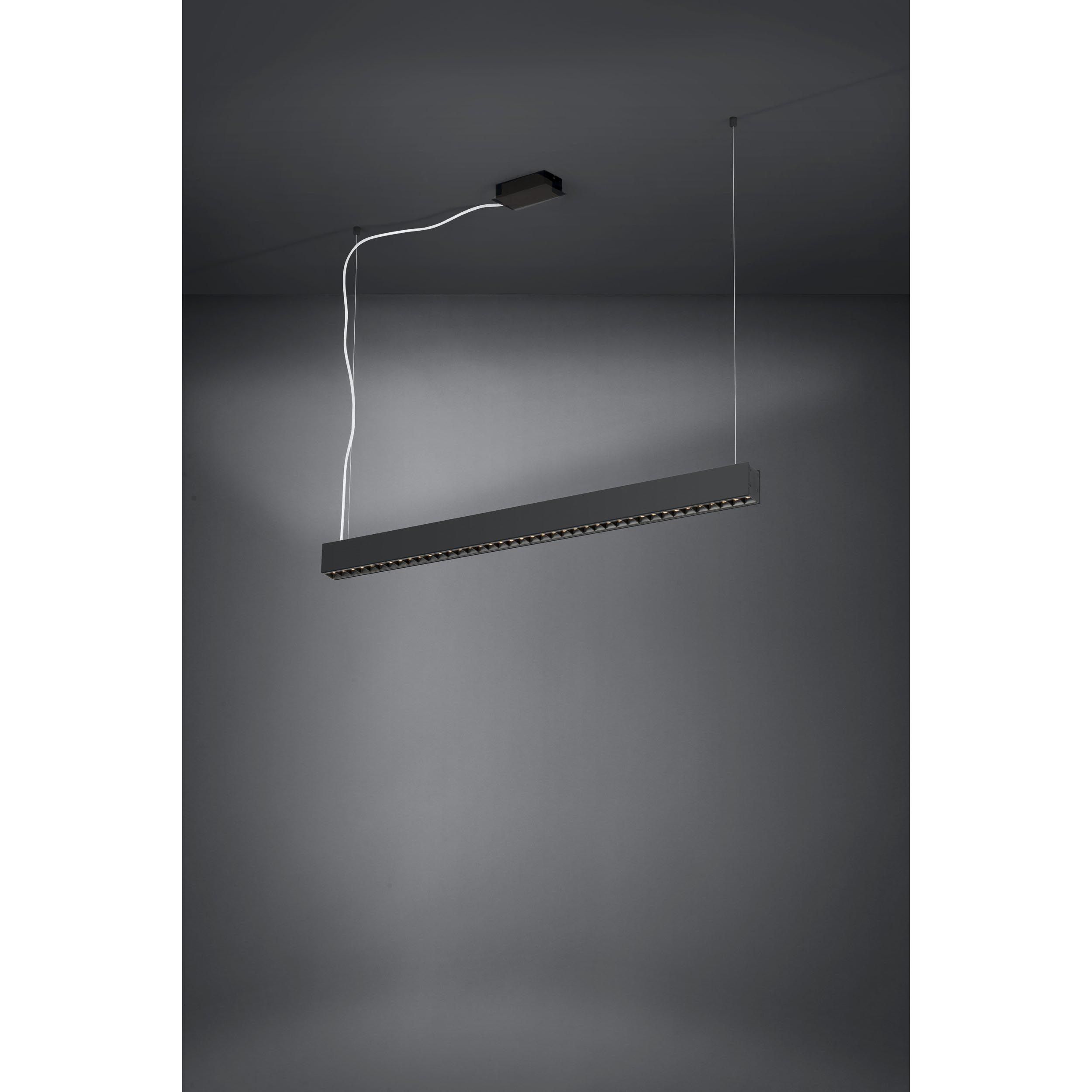 Suspension LED TERMINI noir L106,5cm