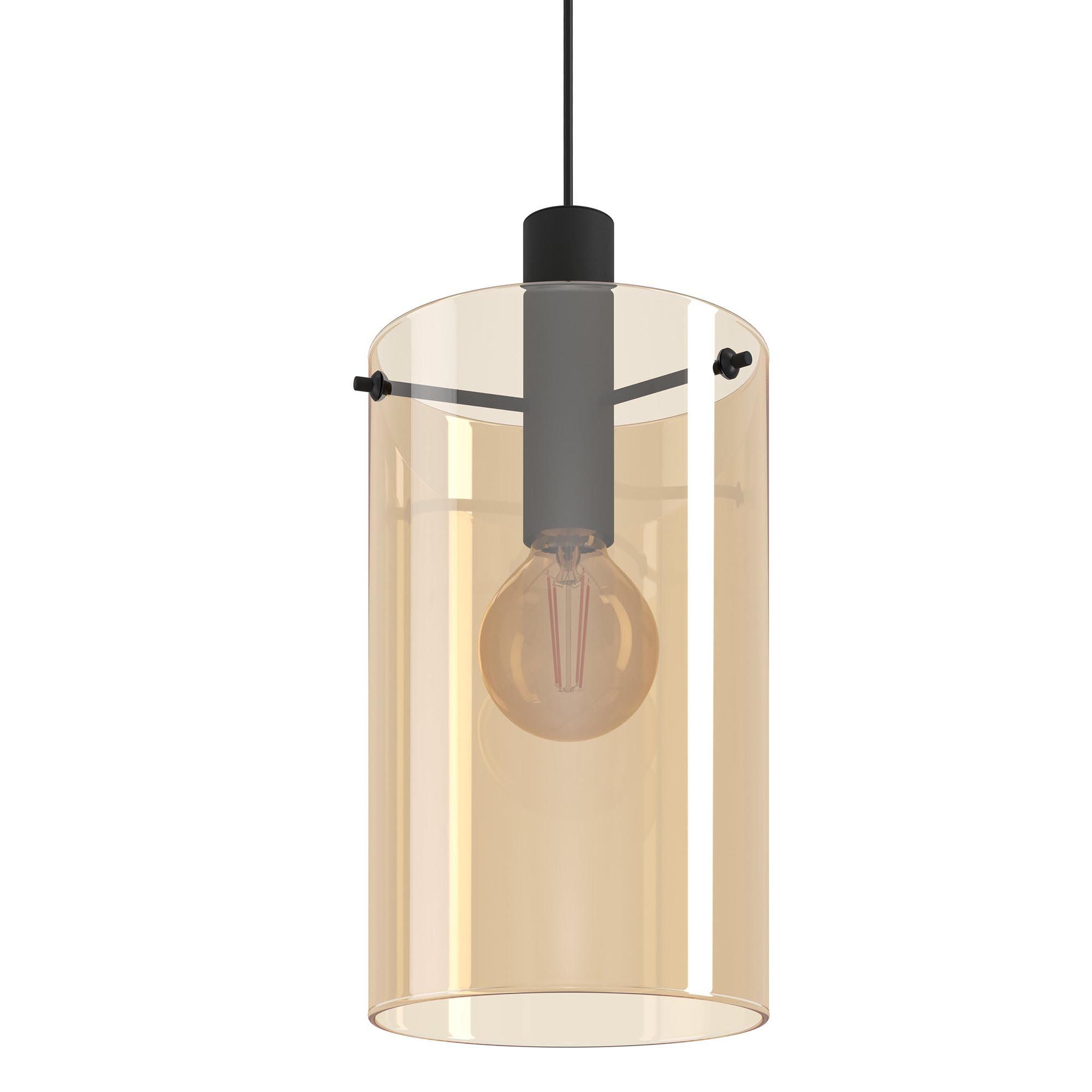 Suspension POLVERARA ambre Ø18cm