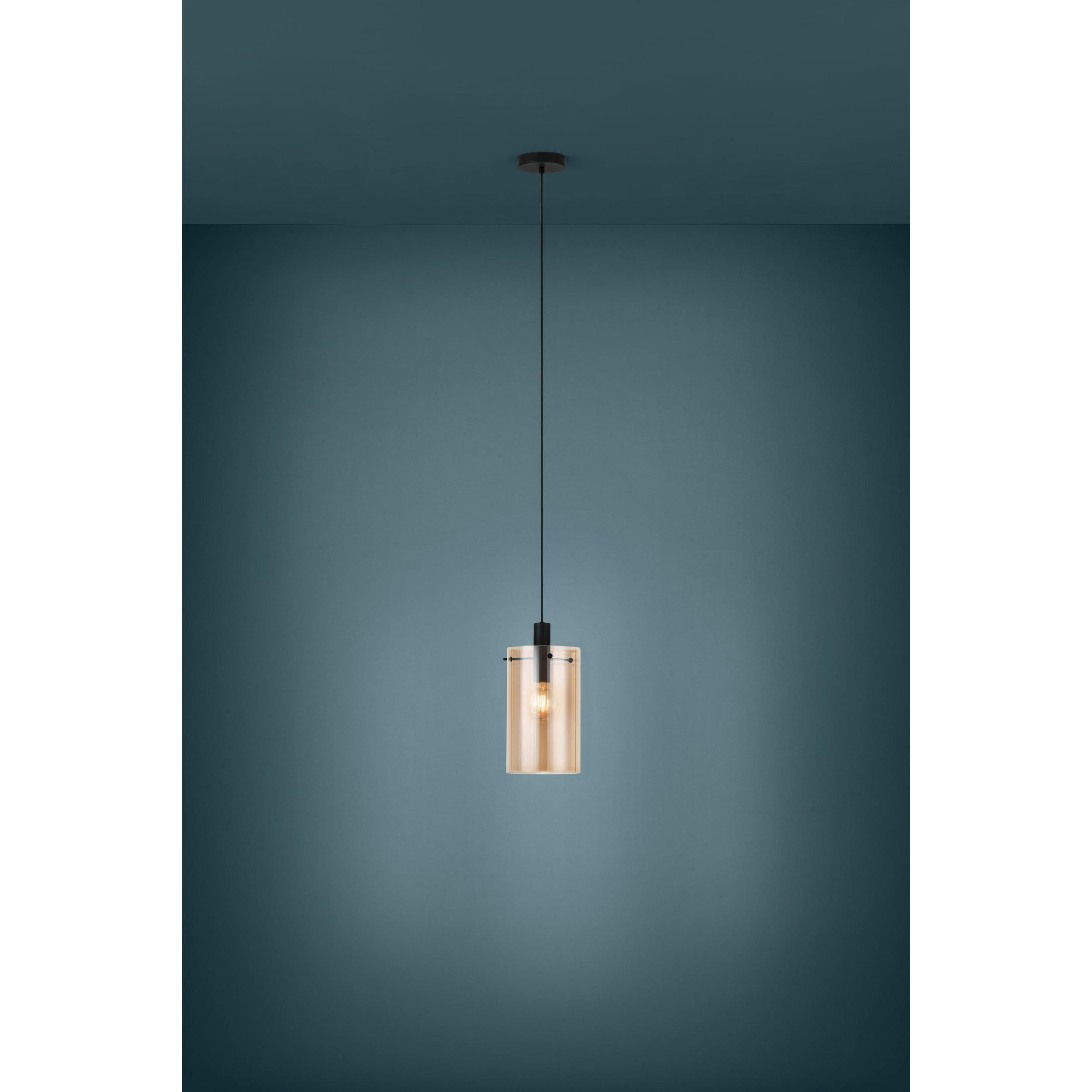 Suspension POLVERARA ambre Ø18cm