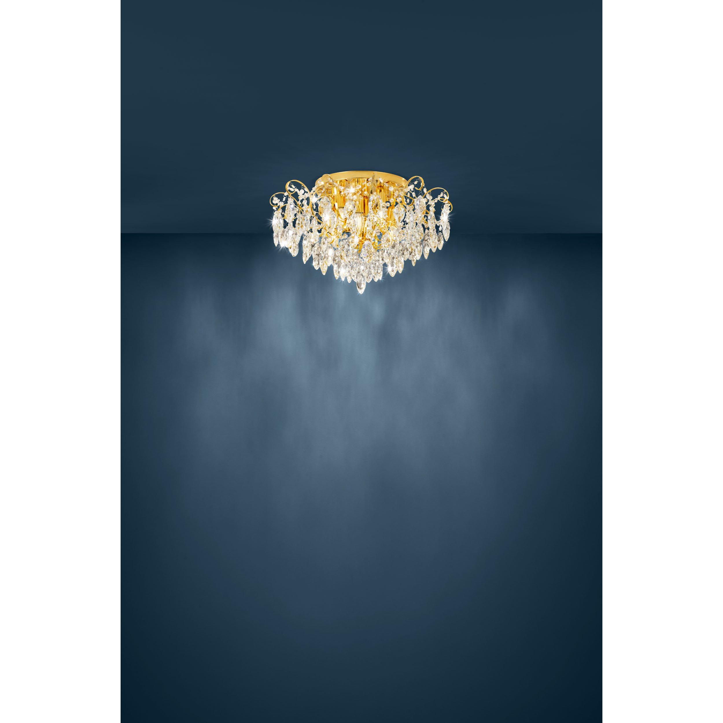 Plafonnier verre doré FENOULLET 1 E14 6X25W