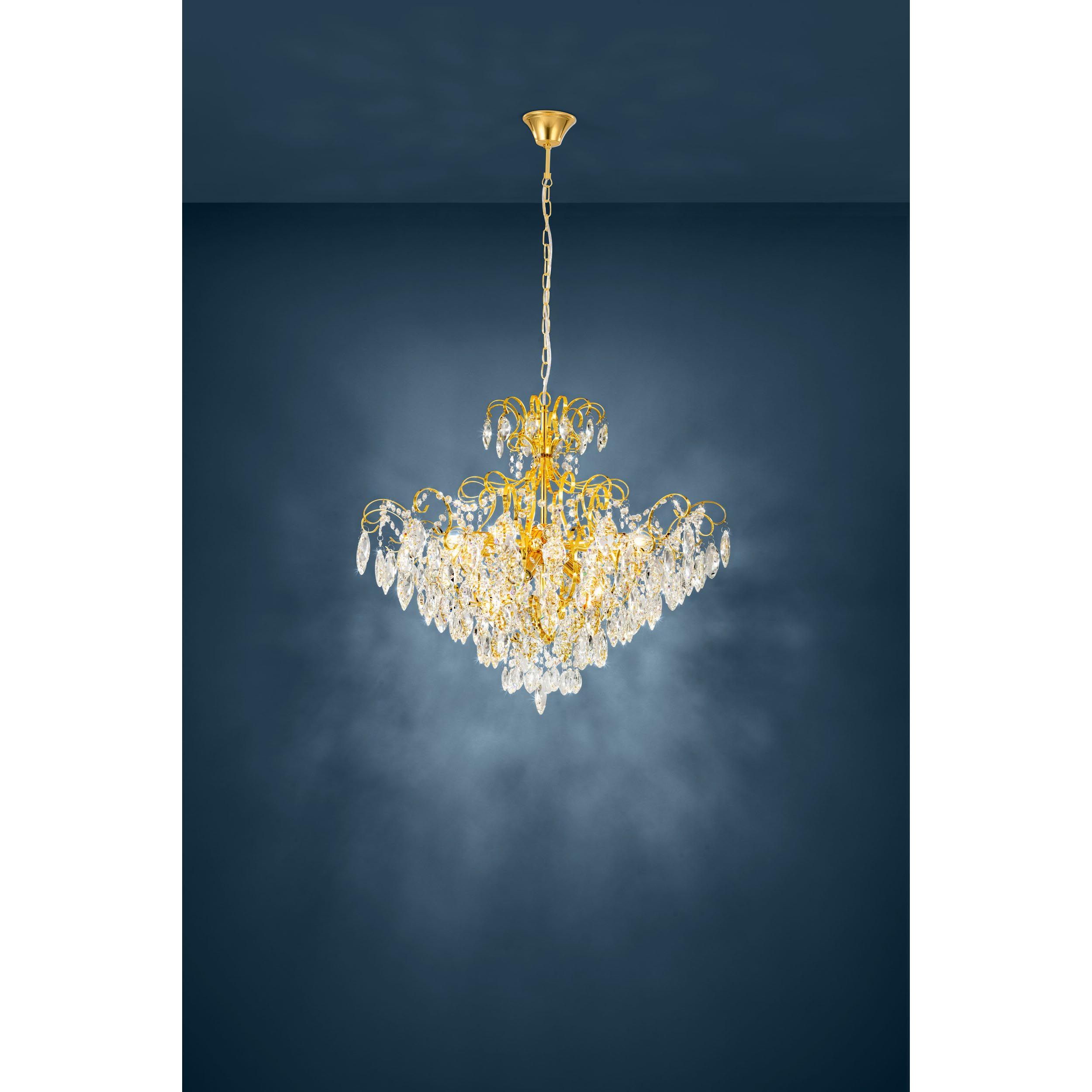 Suspension verre doré FENOULLET 1 E14 9X25W