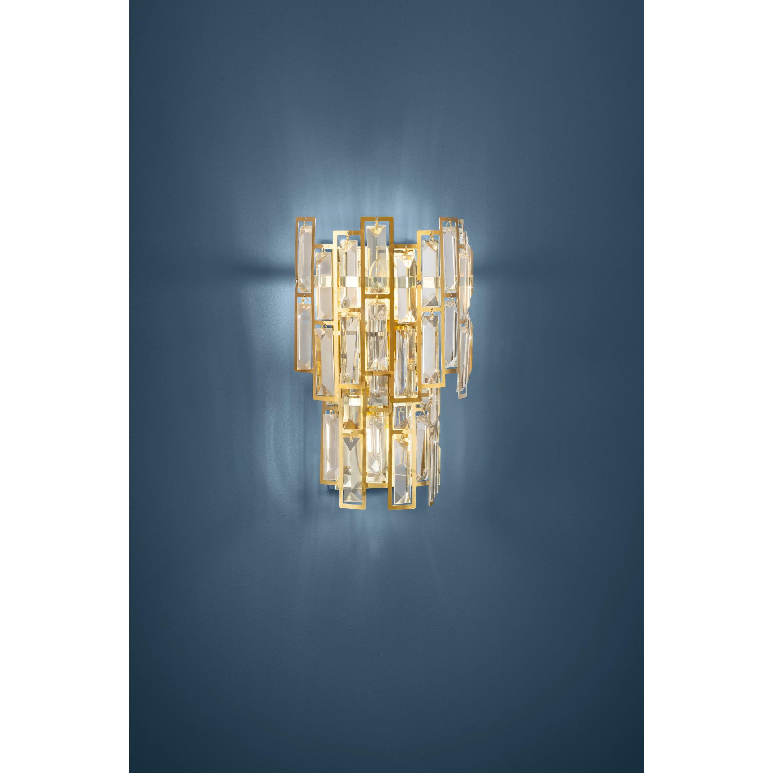 Applique murale verre doré CALMEILLES E14 3X25W
