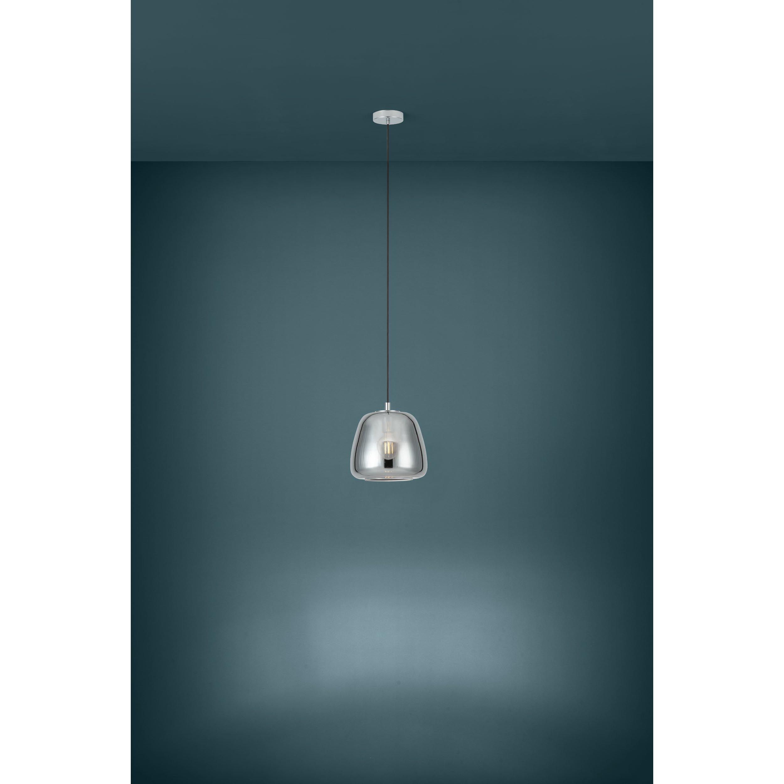 Suspension ALBARINO verre fumé Ø26cm